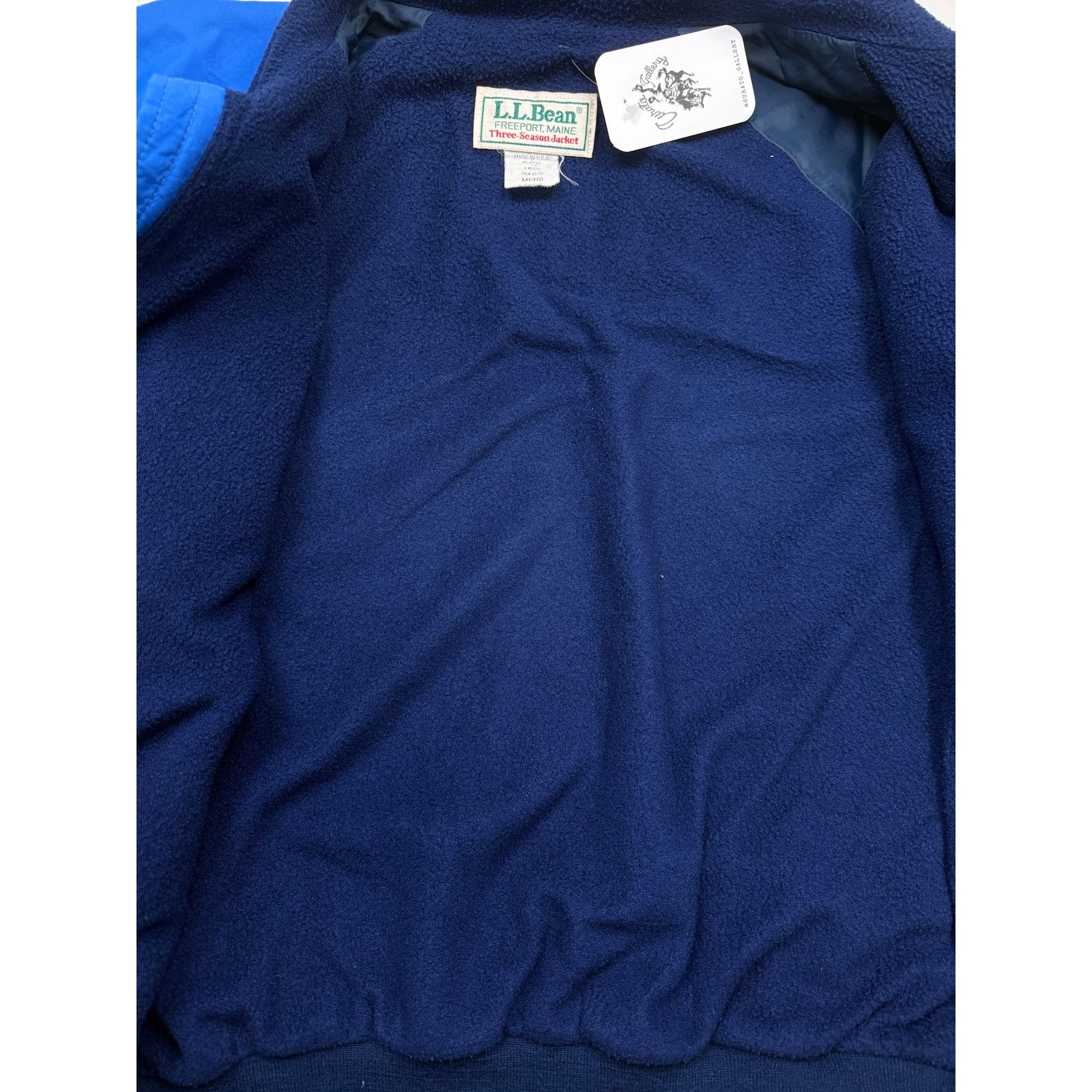 Vintage Vintage 90s LL Bean Three Season Bomber Jacket Size L Blue Size US L / EU 52-54 / 3 - 4 Thumbnail
