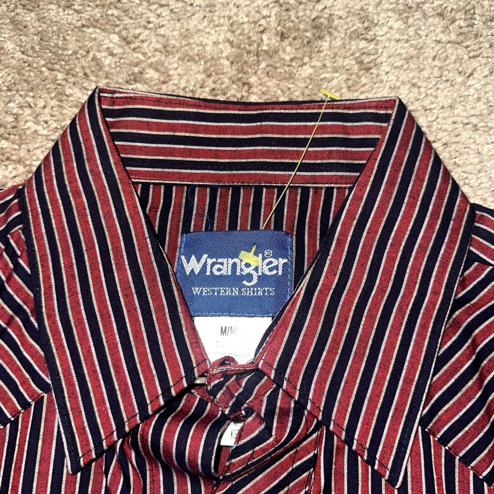Wrangler VINTAGE Wrangler Western Shirt Mens M Pearl Snap Brush Popper Button Plaid Collared Long Sleeve Casual Cowboy Western Button-Up Shirt Mens Size US M / EU 48-50 / 2 - 3 Thumbnail
