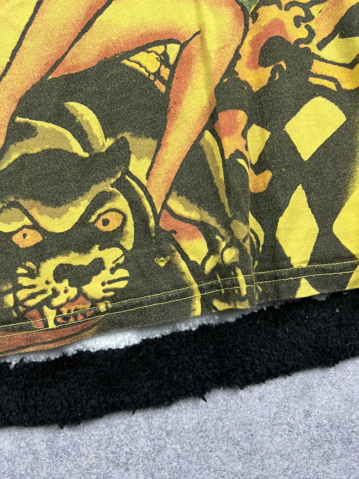 Christian Audigier × Ed Hardy × Japanese Brand Vintage Christian Audigier Naked Girl Rhinestone Skulls Tee Size US L / EU 52-54 / 3 - 5 Thumbnail