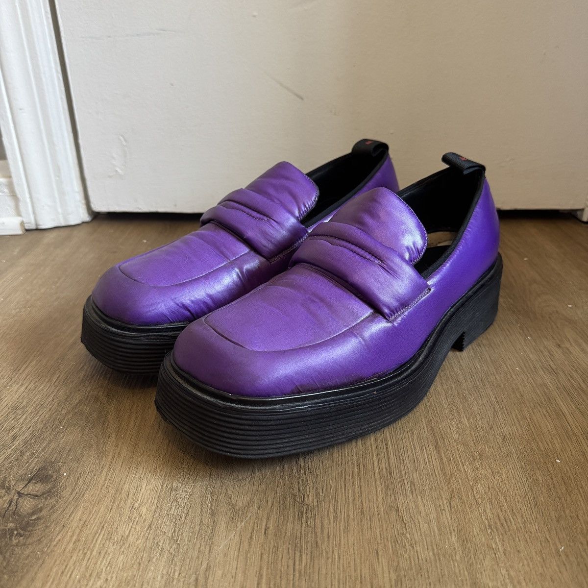 Marni Marni Padded Nylon Loafers Purple Size 45 | Grailed