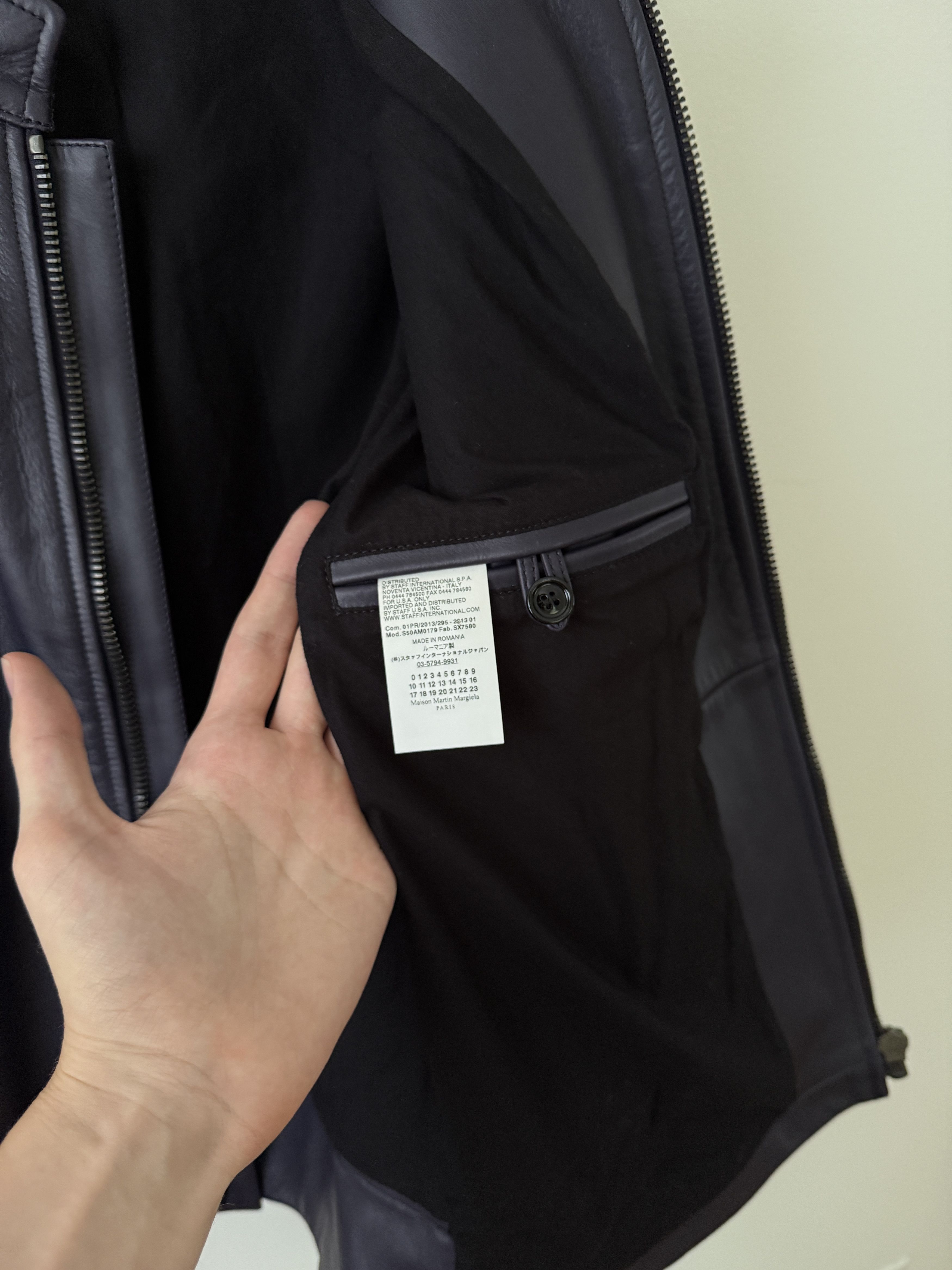 Maison Margiela 2013 5 Zip Leather Moto Jacket Size US L / EU 52-54 / 3 - 12 Thumbnail