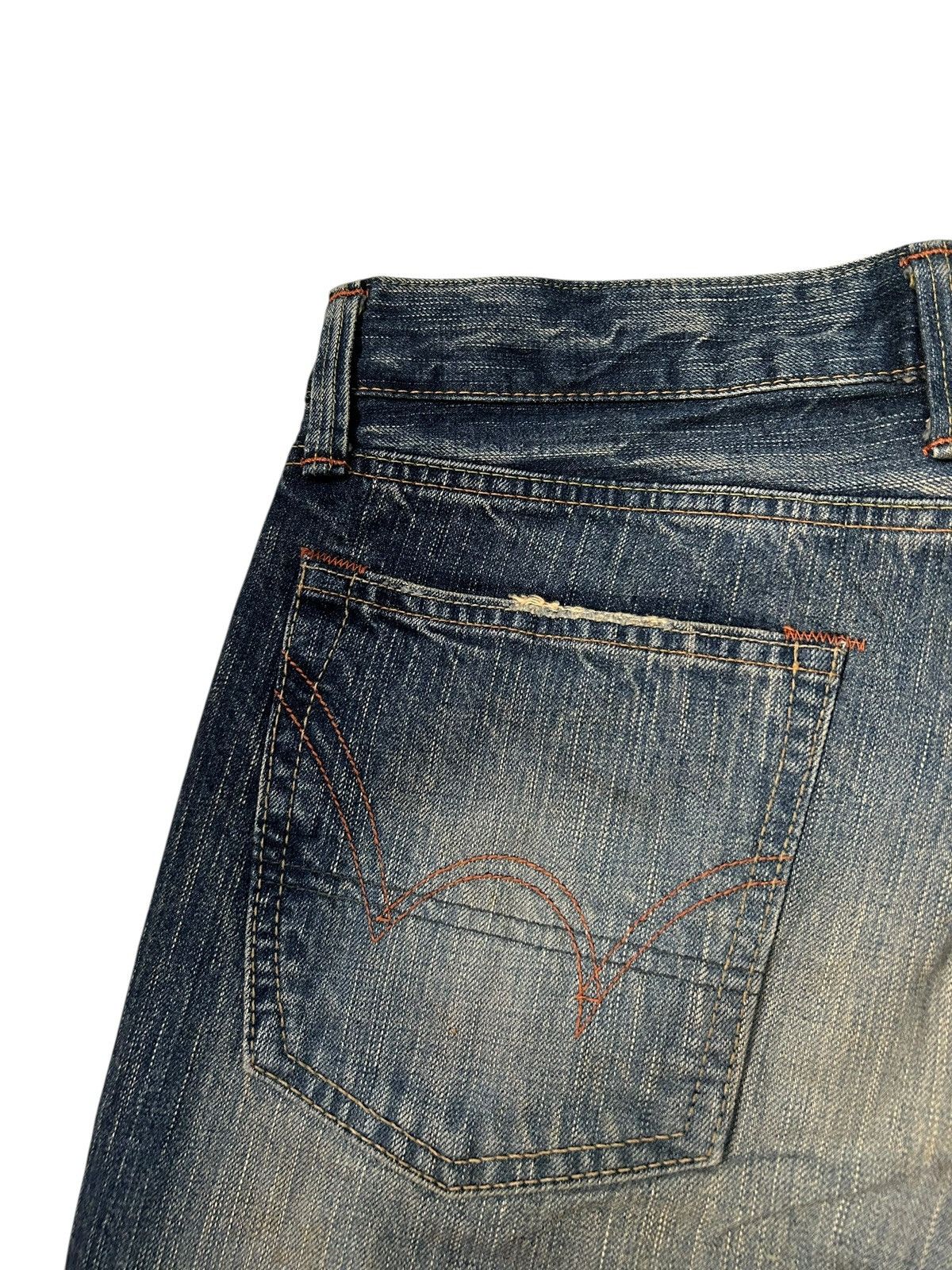 Edwin × Kapital × Vintage Vintage Edwin Flare Japanese Punk Style Denim Jeans Size US 33 - 11 Thumbnail