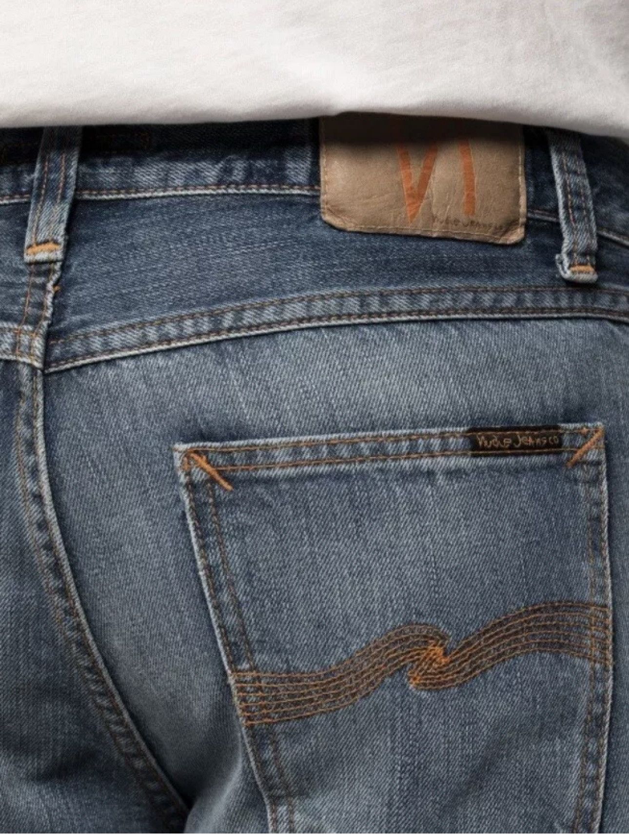 Nudie Jeans NUDIE GRITTY JACKSON BLUE HAWK. 32Wx28L Retails $249 Size US 32 / EU 48 - 3 Thumbnail