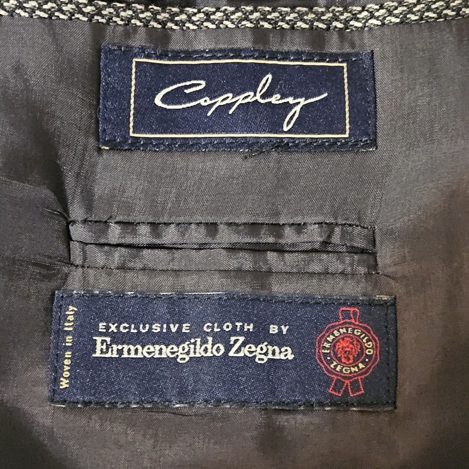 Coppley Ermenegildo Zegna men's Gray Wool Blazer Jacket 42R Coppley Size 42R - 12 Thumbnail
