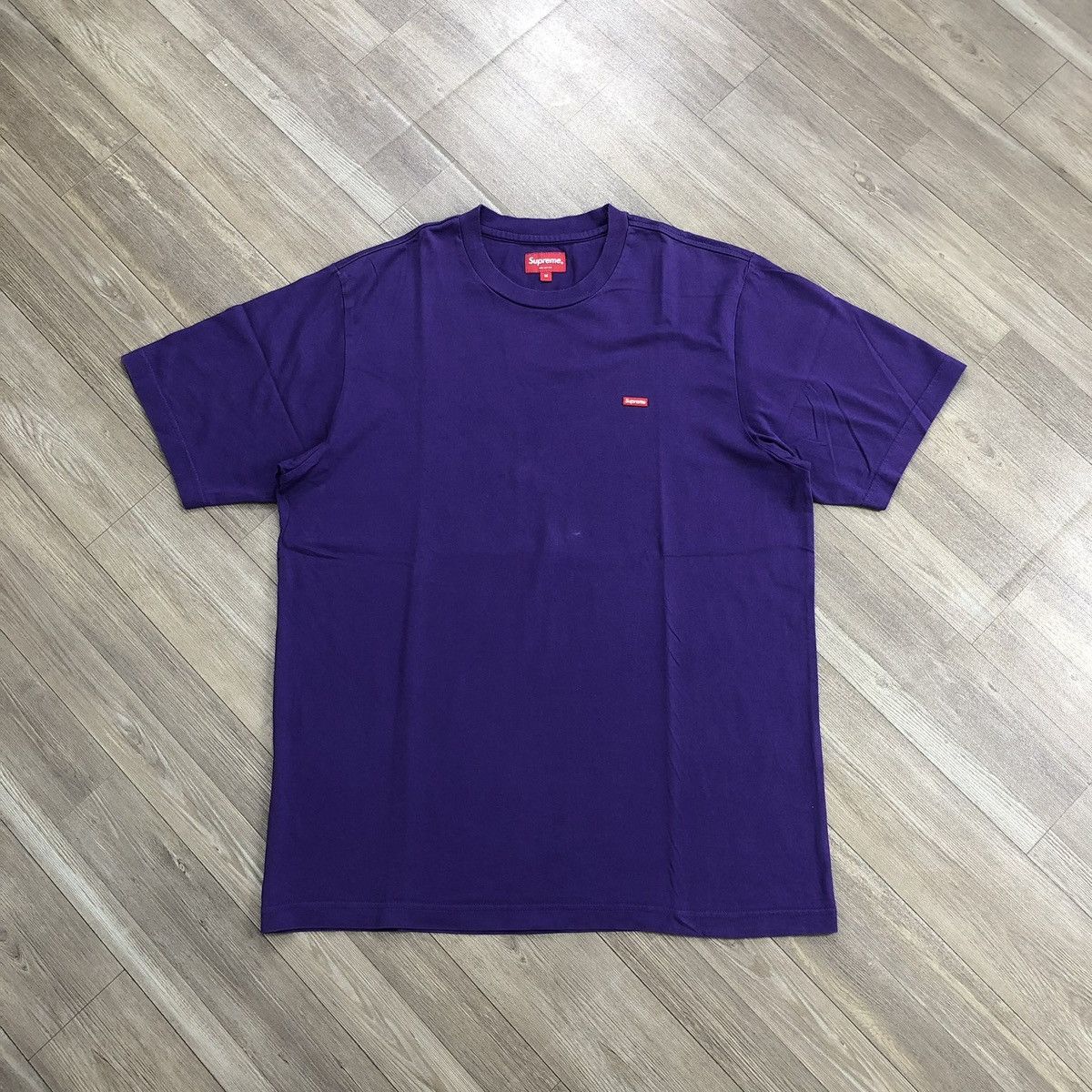 Supreme Supreme Logo Box Small Embroidery Purple Tee Size US L / EU 52-54 / 3 - 1 Thumbnail