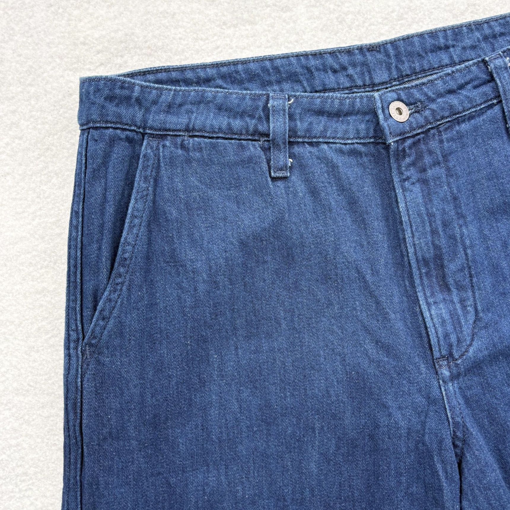Bonobos Bonobos Pants Mens 35x30 Blue Denim Chino Cotton Hemp Casual Tapered Leg Size US 35 - 3 Thumbnail