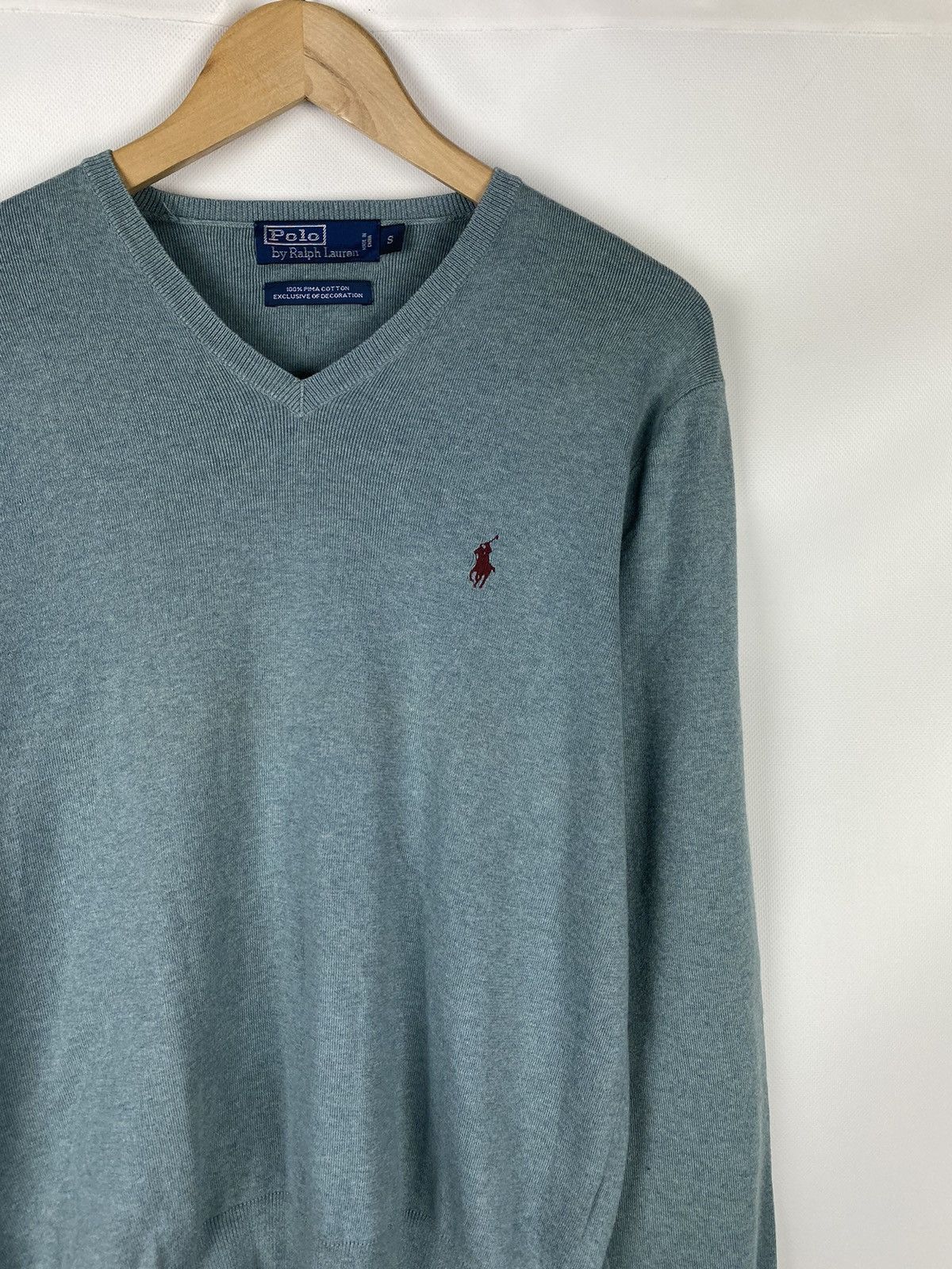 Polo Ralph Lauren Polo by Ralph Lauren vintage men’s v-neck sweater pullover Size US S / EU 44-46 / 1 - 5 Thumbnail