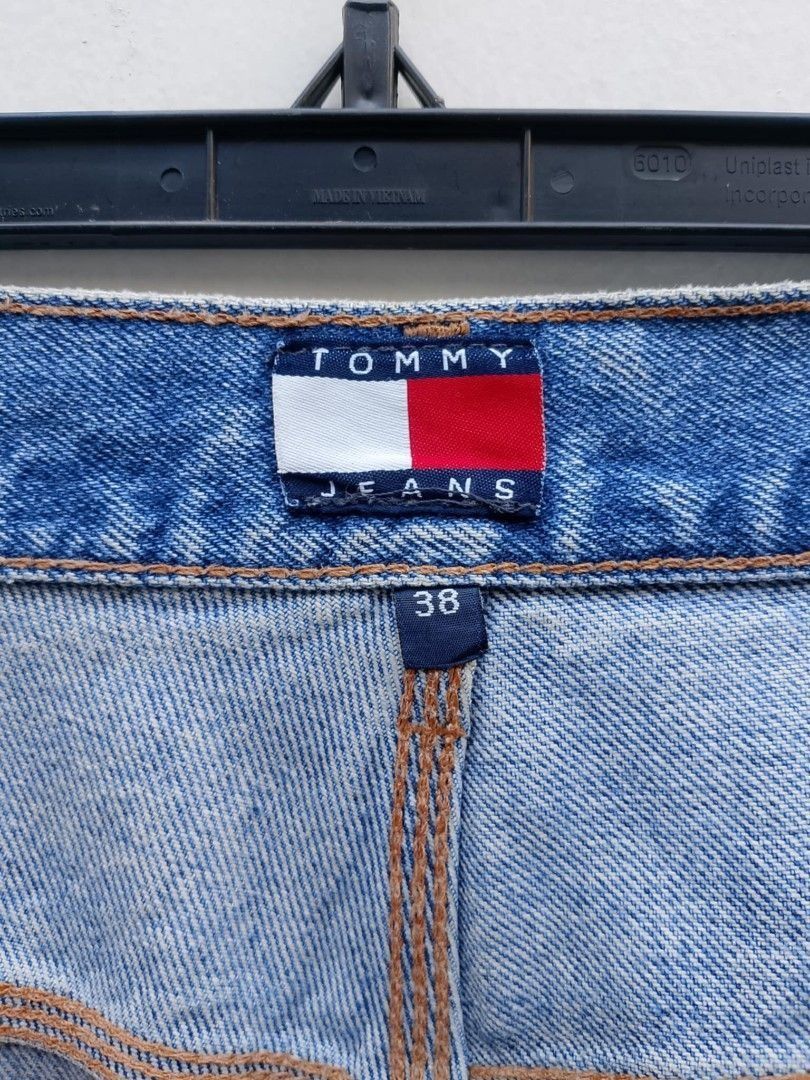 Tommy Hilfiger Tommy Hilfiger Vintage Carpenter Jort Blue Distressed Baggy Size US 38 / EU 54 - 6 Thumbnail