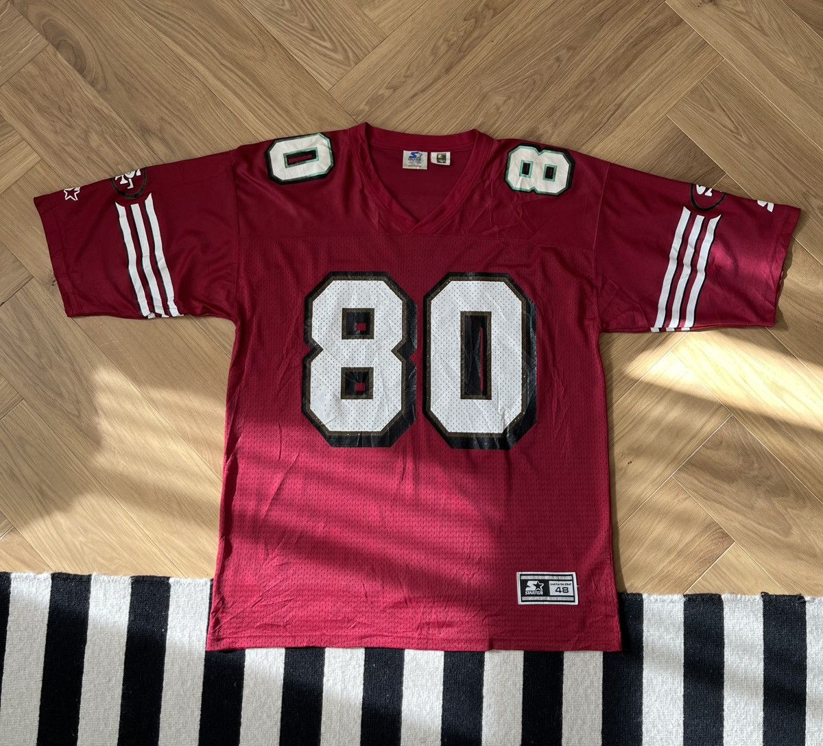 Starter 1995 Jerry Rice San Francisco 49ers Starter Home Jersey Size US L / EU 52-54 / 3 - 1 Thumbnail