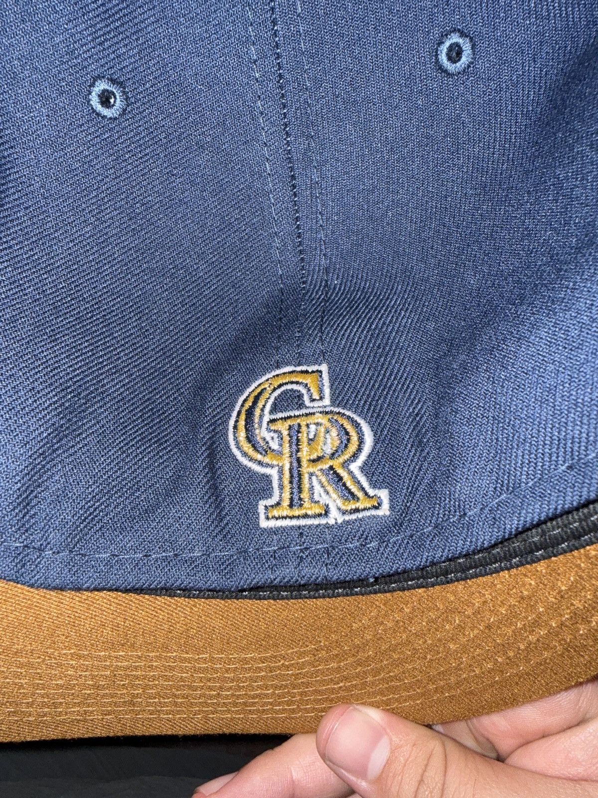 New Era Colorado Rockies Fitted hat 7 3/8 peanut butter underbrim Size ONE SIZE - 3 Thumbnail