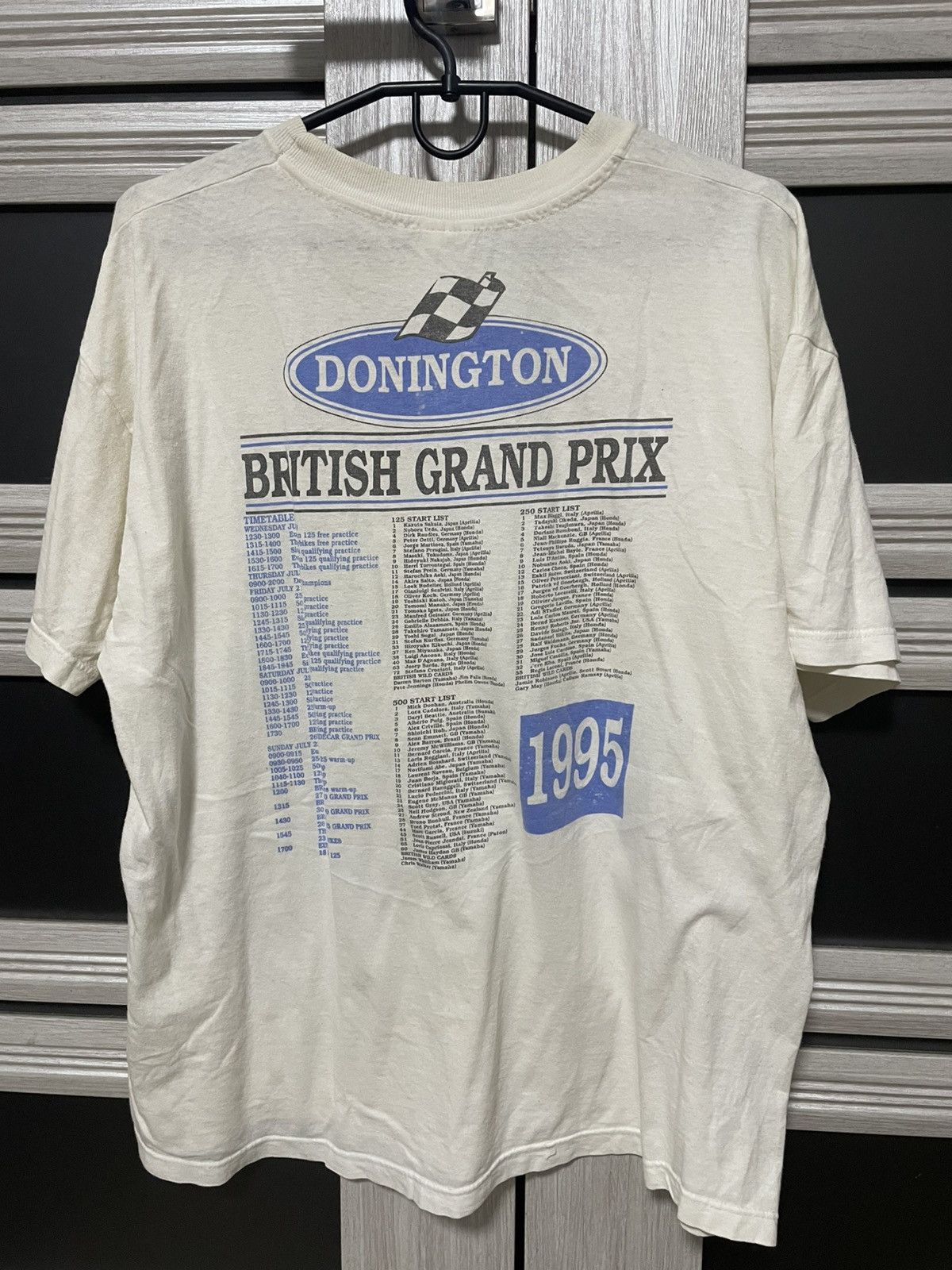 Vintage Archive Vintage 1995 British Grand Prix Donington T Shirt Size US XL / EU 56 / 4 - 2 Thumbnail