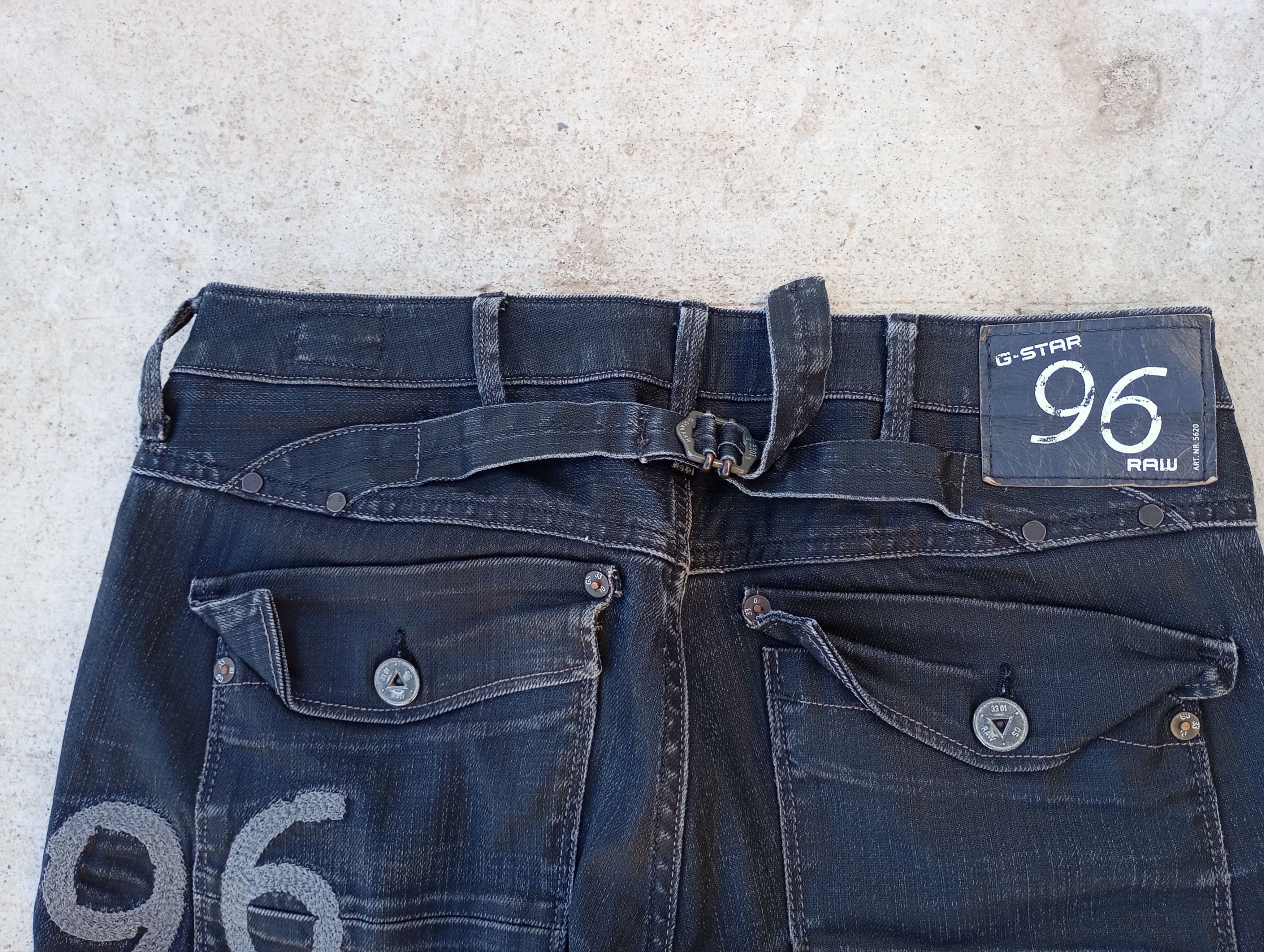 G-Star GStar Raw 5620 Elwood Heritage Embro Tapered Pants Carhartt Size US 27 - 9 Thumbnail
