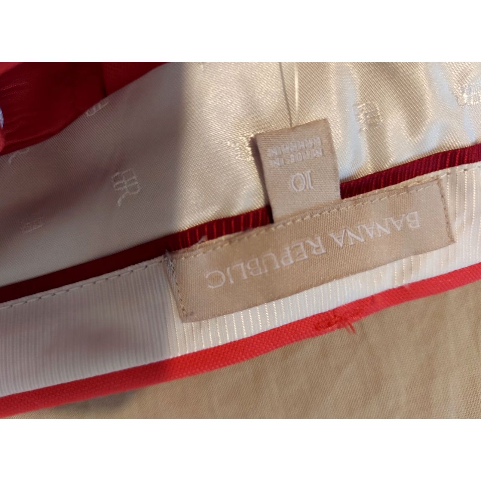 Banana Republic Banana Republic Womens Dress Pants Orange 10 Khaki Slack Trouser Size 32" / US 10 / IT 46 - 5 Thumbnail