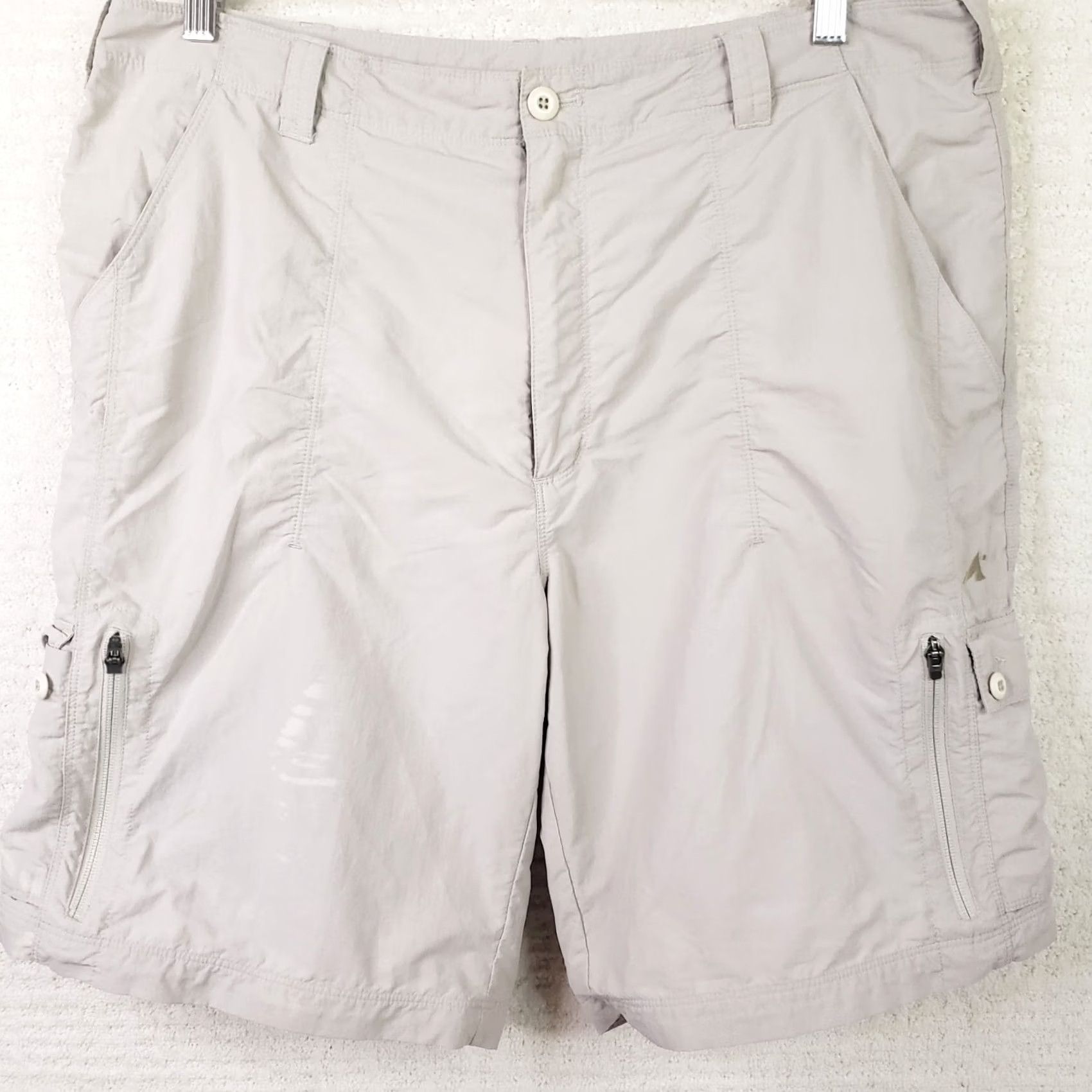 Eastern Mountain Sports EMS Eastern Mountain Sports Hiking Cargo Nylon Shorts Men's 38 Reg Beige Putty Cargo Regular 9in Inseam Men's Beige Nylon Convertible Shorts Size US 38 / EU 54 - 2 Thumbnail