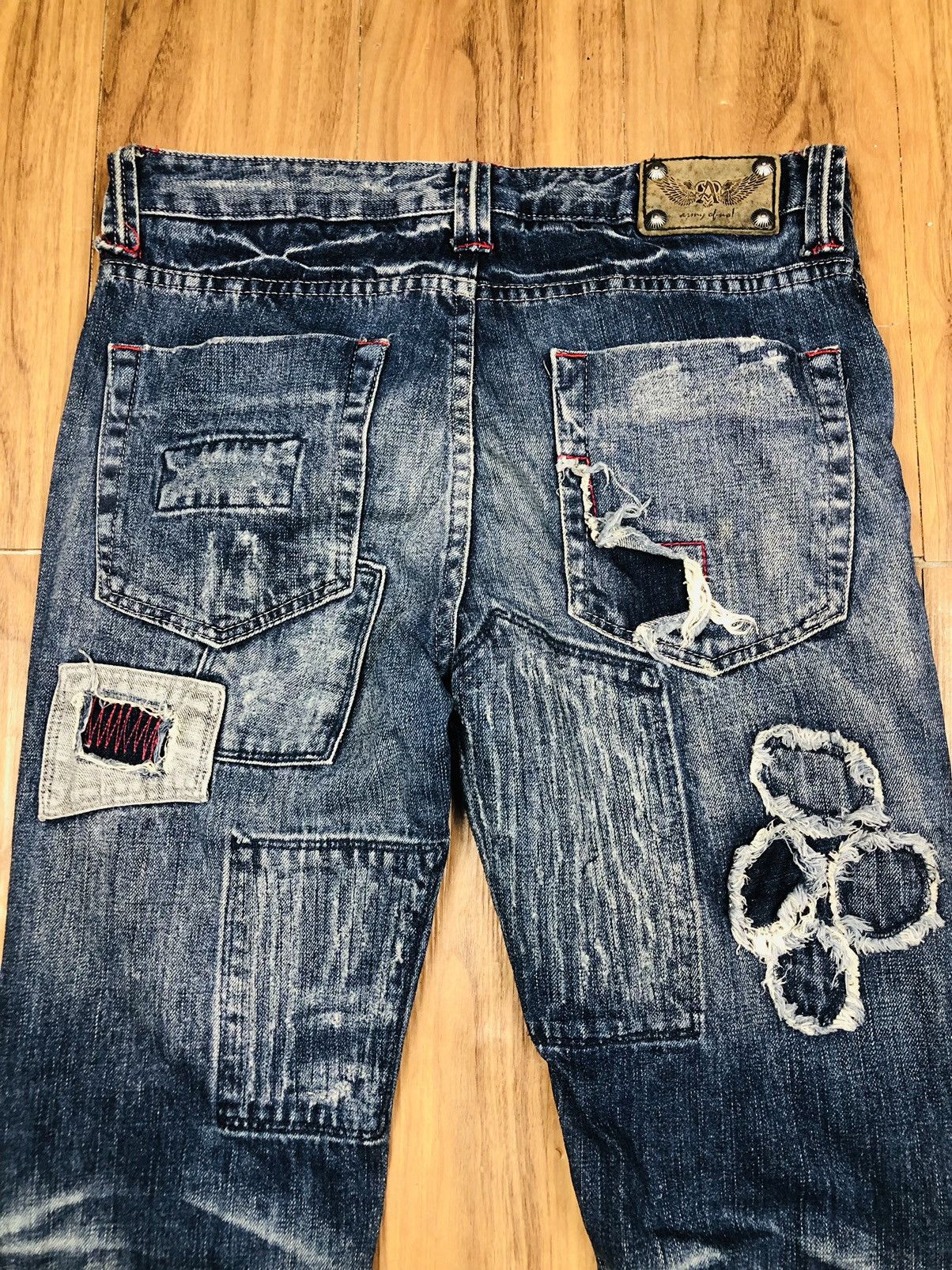 Other Ripped Patch Design Jeans (35) Size US 32 / EU 48 - 14 Thumbnail