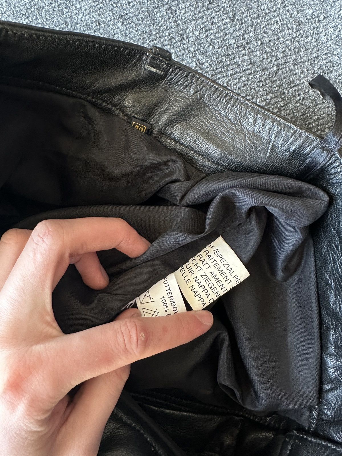 Leather 🚨GRAIL LEATHER PANTS RACING VNTG Cowboy Biker Leather Pants Size US 30 / EU 46 - 8 Thumbnail