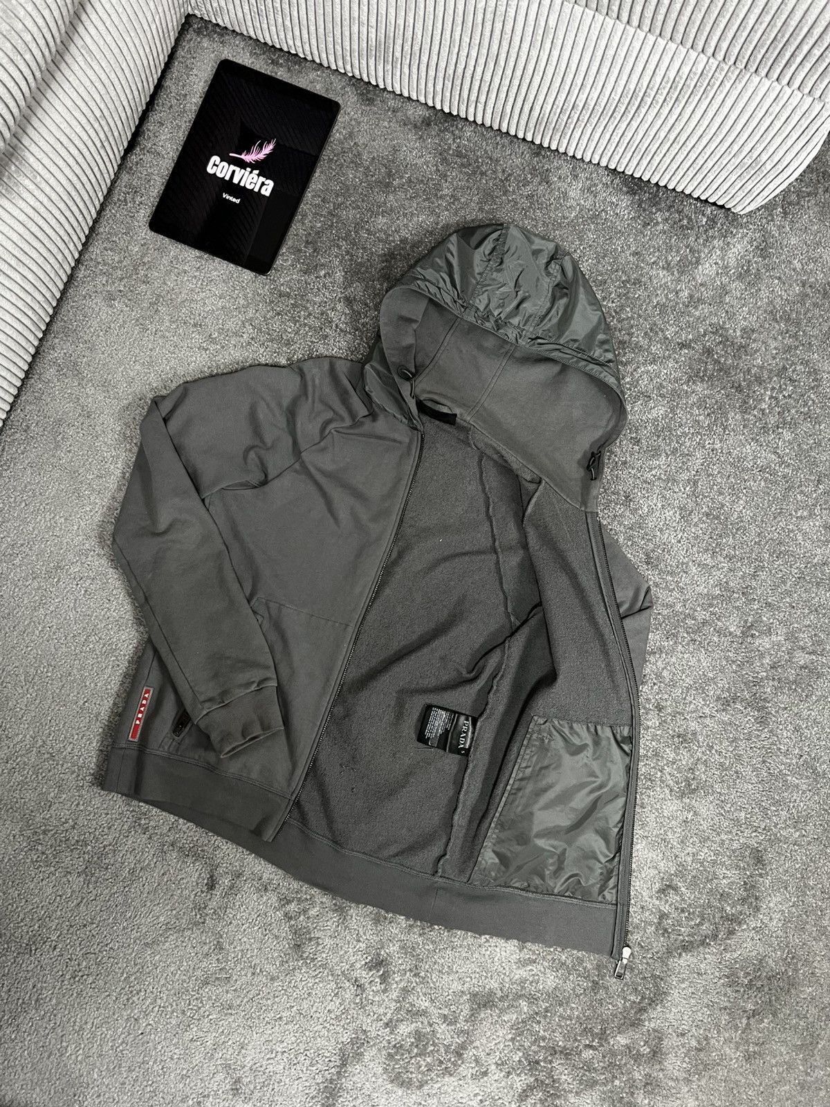 Prada Vintage Prada Milano zip-up Jacke Size US S / EU 44-46 / 1 - 5 Thumbnail