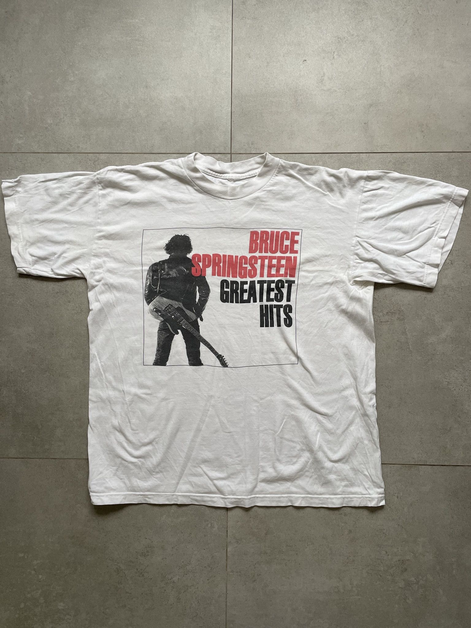 Band Tees × Vintage VINTAGE BRUCE SPRINGSTEEN GRATEST HITS Y2K TEE Size US L / EU 52-54 / 3 - 1 Thumbnail