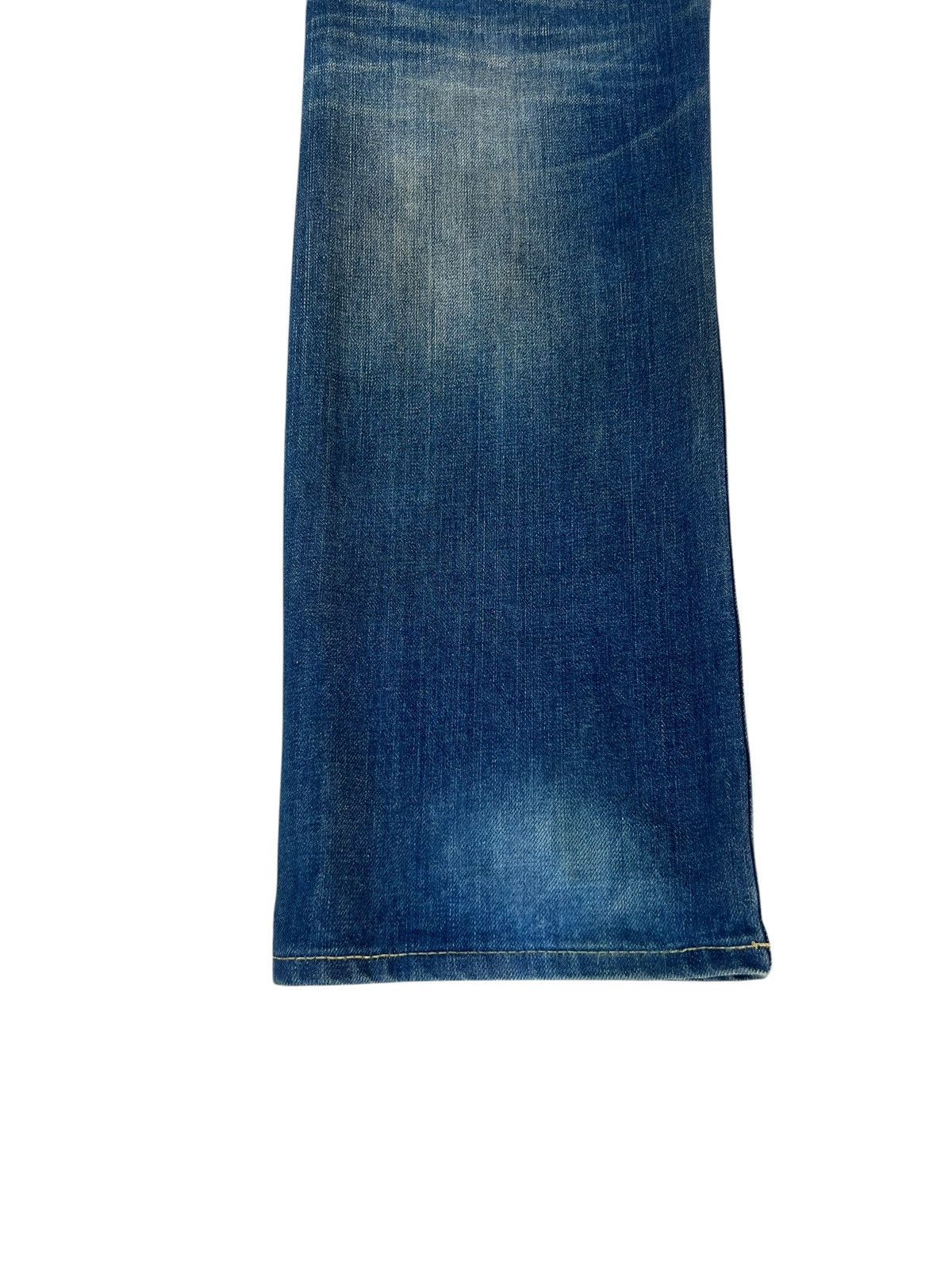 Le Grande Bleu (L.G.B.) Purple&Yellow Japan Dirty Mud Denim Straight Jeans Size US 32 / EU 48 - 17 Thumbnail