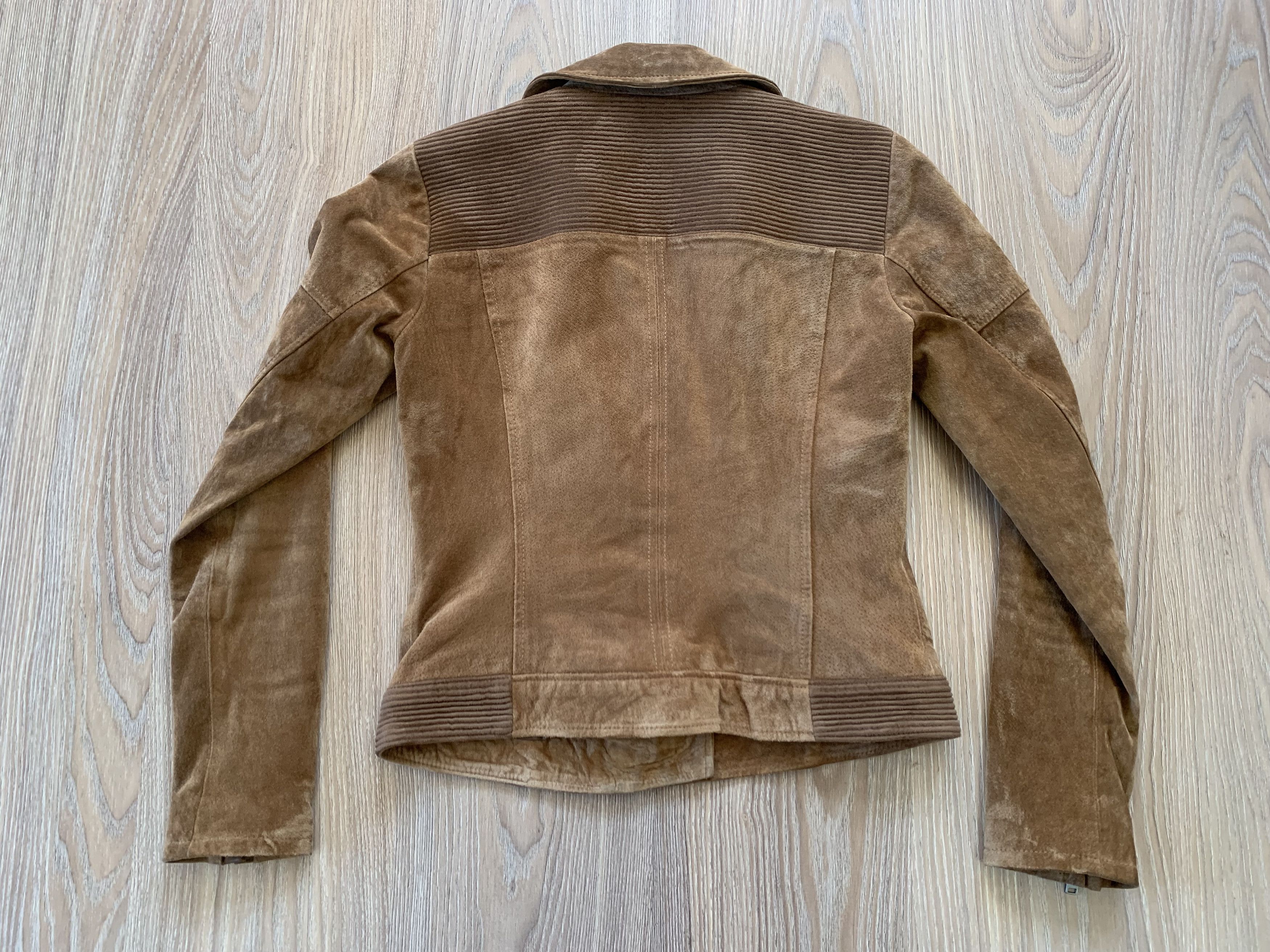 Other Only Suede Brown Leather Biker Jacket Size S / US 4 / IT 40 - 10 Thumbnail
