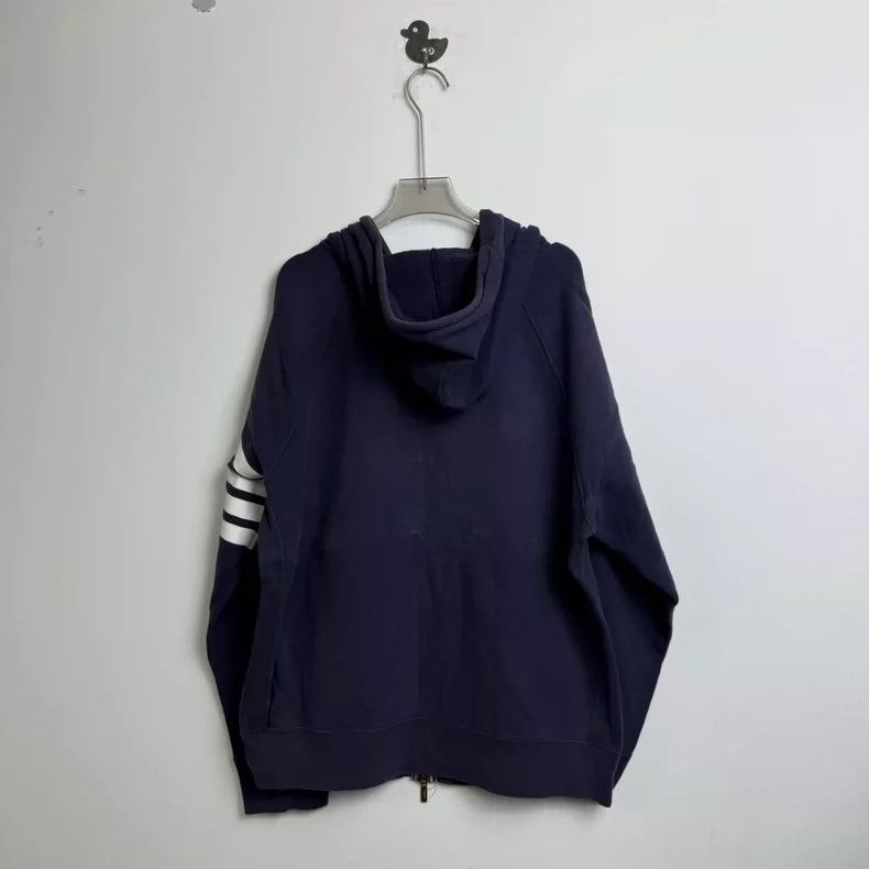 Thom Browne Thom browne Classic four-striped tie-string hooded sweatshi Size US XXL / EU 58 / 5 - 5 Thumbnail