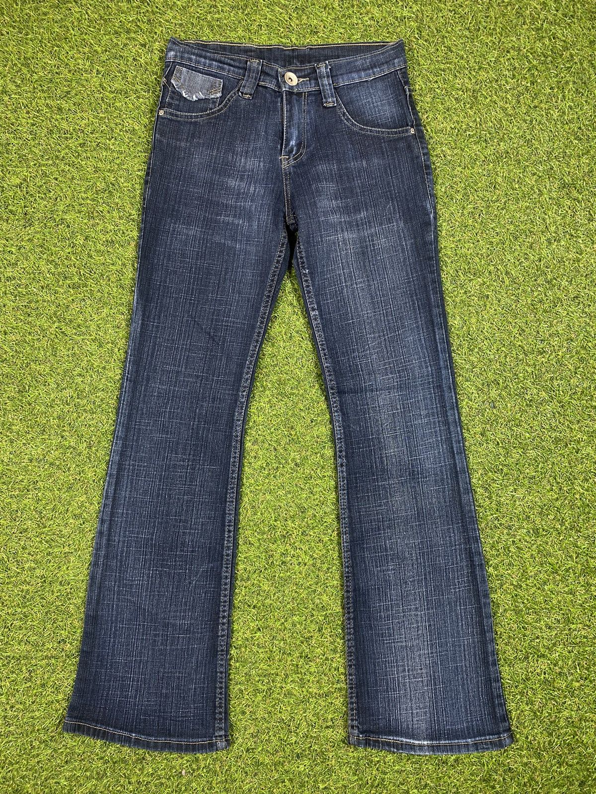 Japanese Brand × Vintage Vintage 90s Flare jeans denim streetwear style size 28 Size 28" / US 6 / IT 42 - 1 Thumbnail