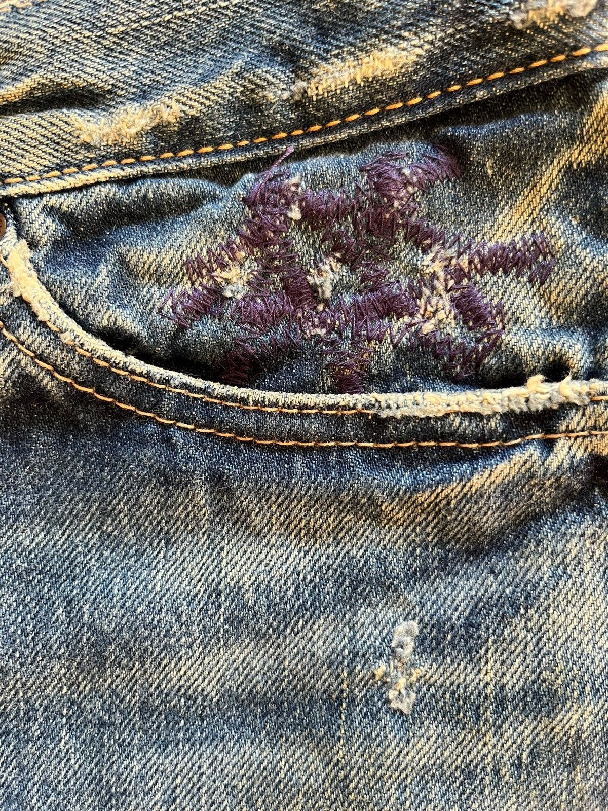 Hysteric Glamour × Seditionaries Vintage Hysteric Glamour Kinky Selvedge Jeans Shorts Size US 29 - 7 Thumbnail