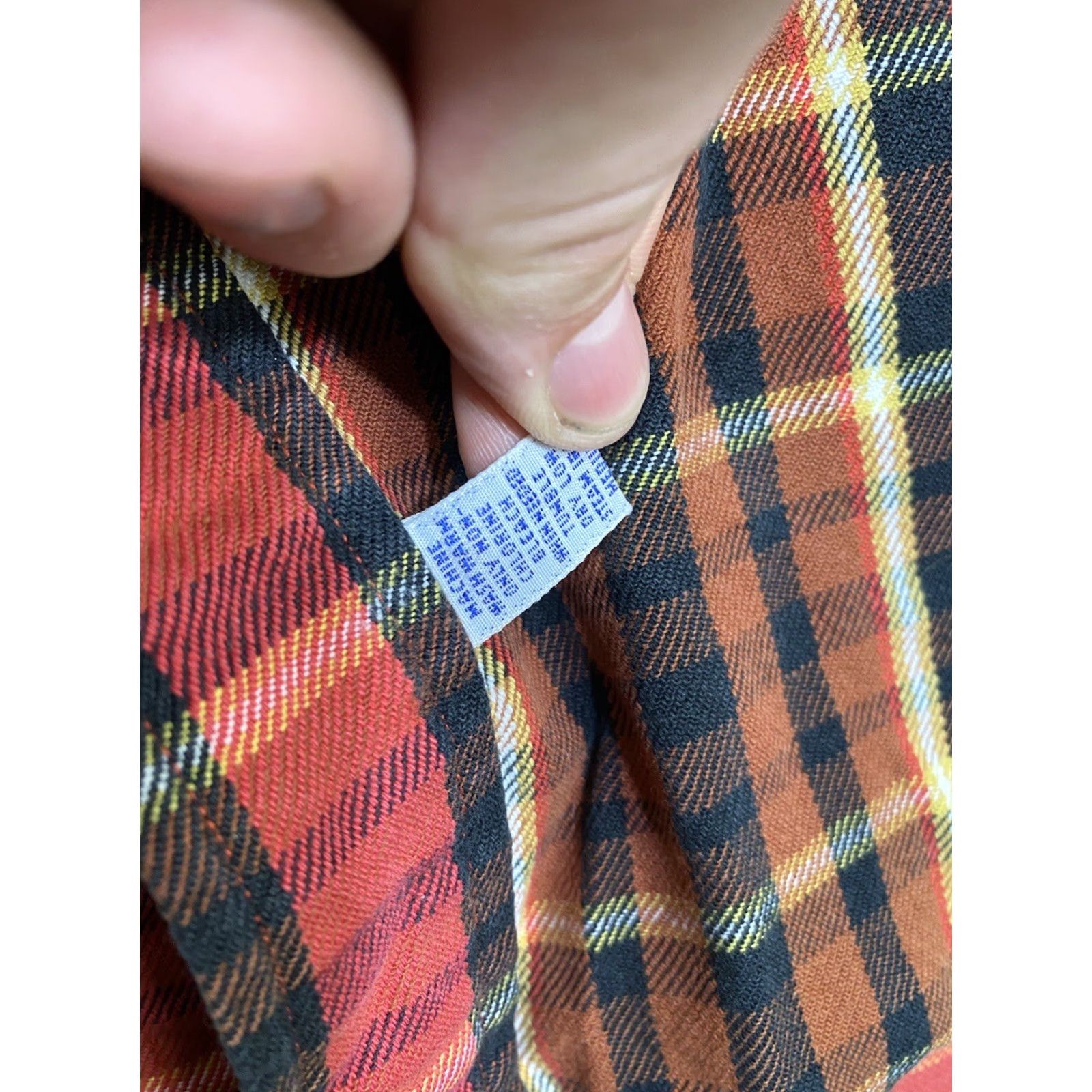 Polo Ralph Lauren Polo Ralph Lauren Shirt Mens L Flannel Plaid Button-Up Workwear Preppy Casual Modern 90s Classic Polo by Ralph Lauren Blackred? Size 42R - 4 Thumbnail