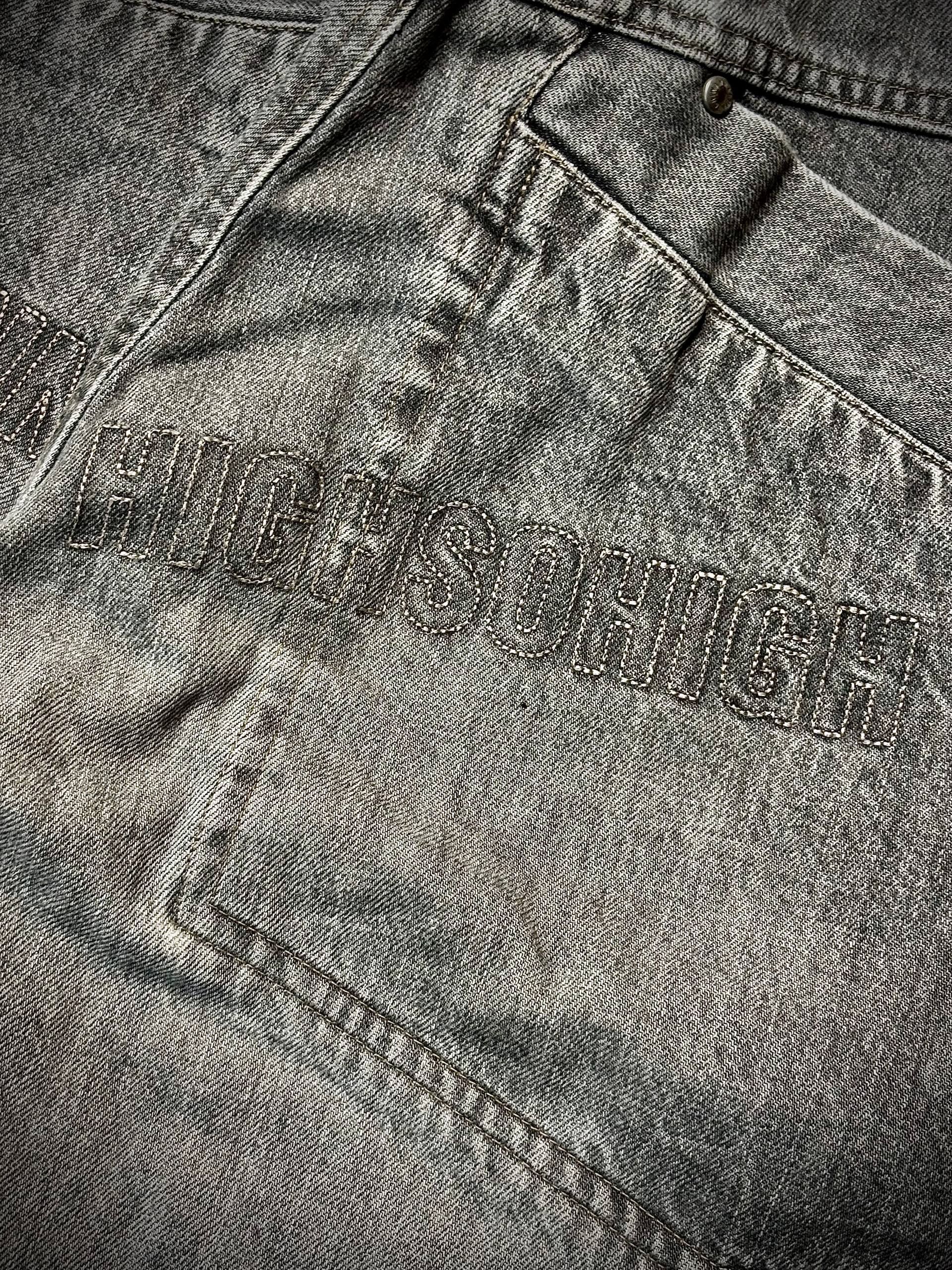 Fubu Vintage Black Channel XXL Jeans Wash Denim Pants Size US 38 / EU 54 - 2 Thumbnail
