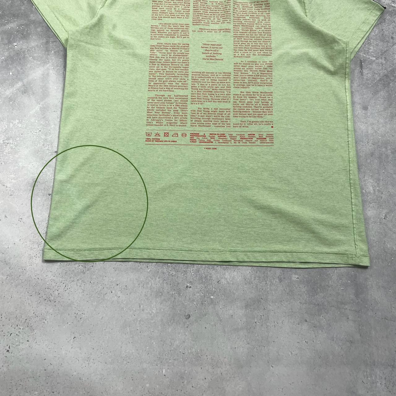 Other T-Post Fan First Reversible T Shirt Green Size L Size US L / EU 52-54 / 3 - 25 Thumbnail