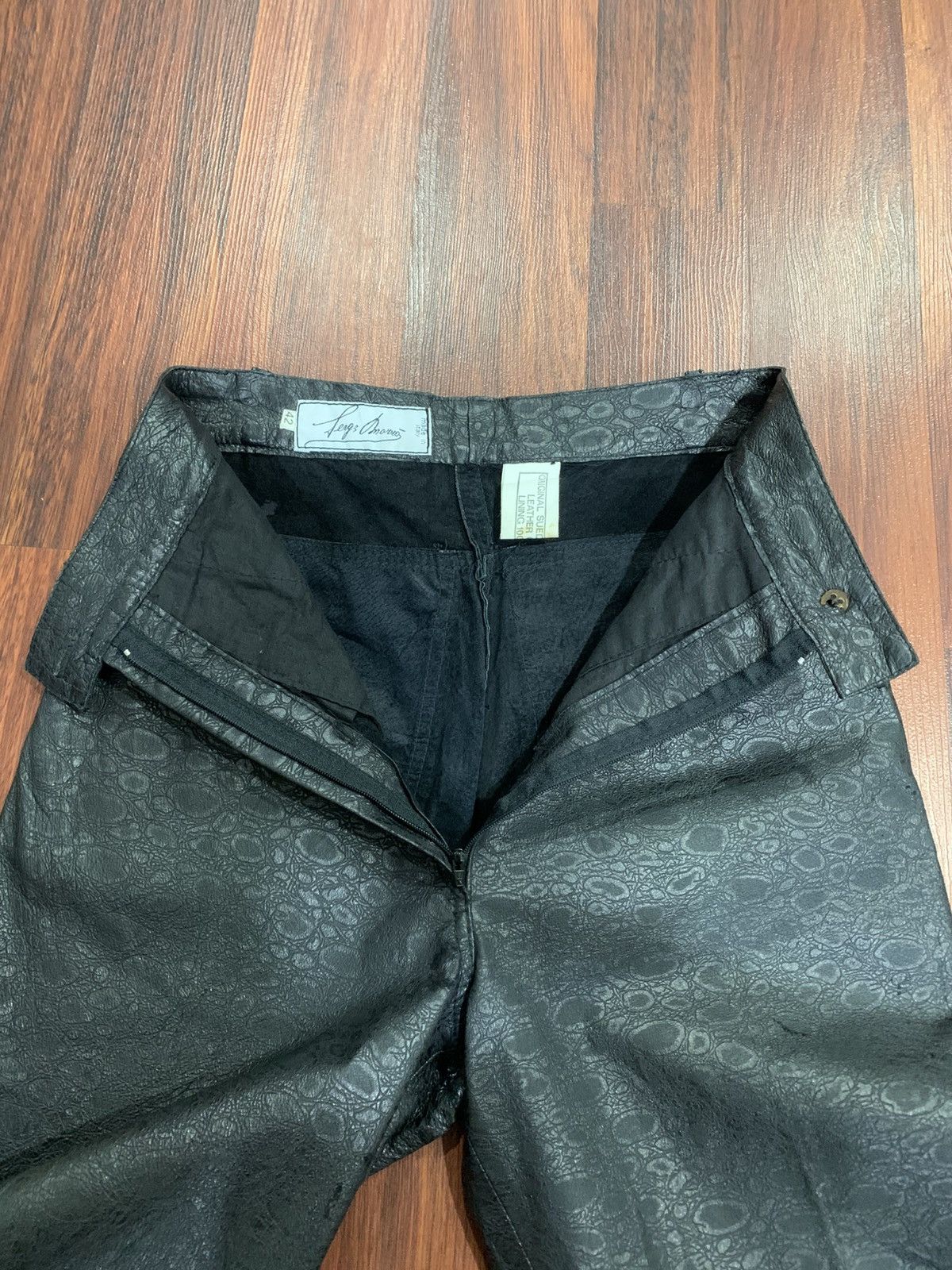 Leather Vintage Leather Pants Size 25" / US 0 / IT 36 - 13 Thumbnail