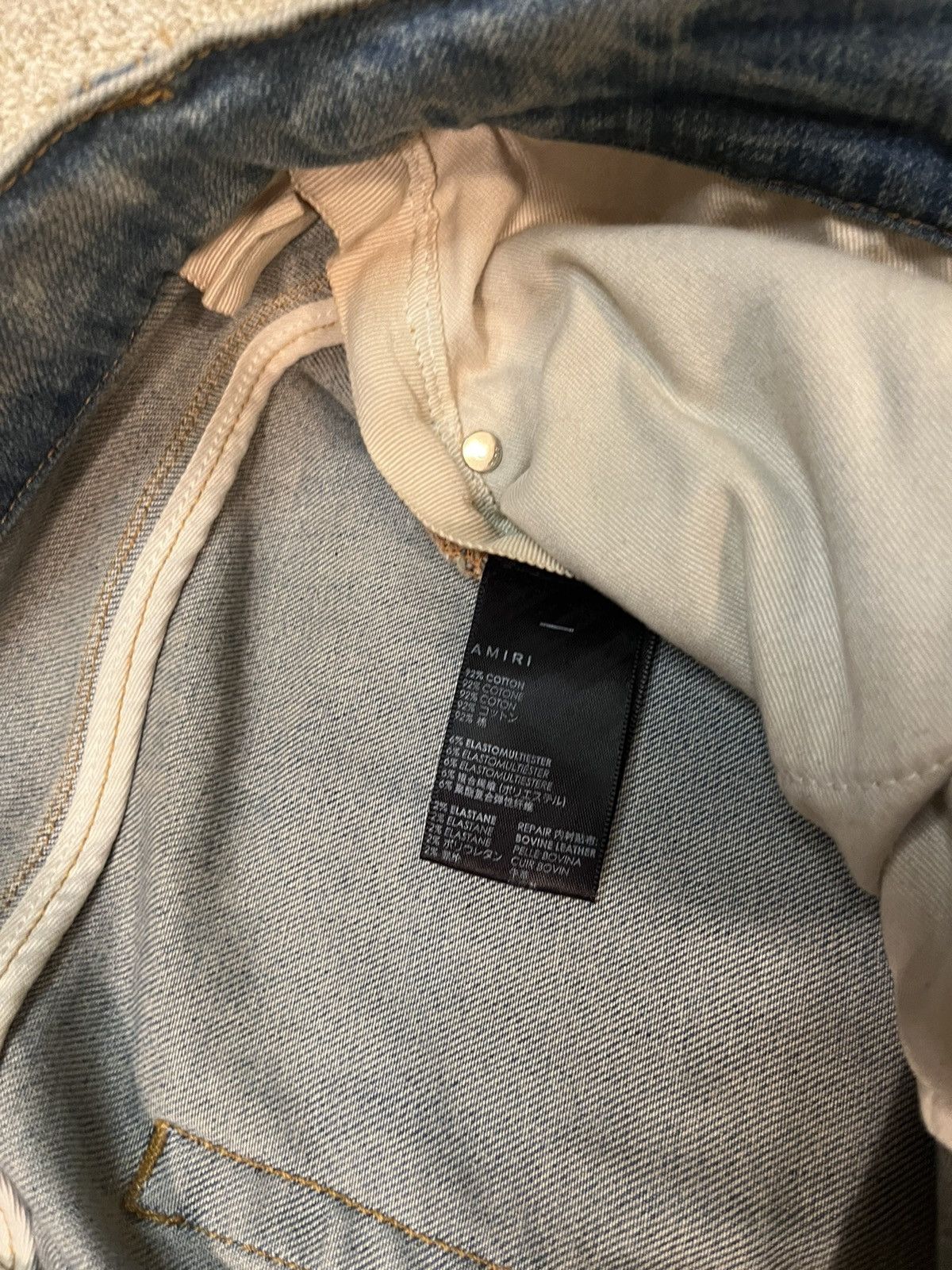 Amiri Amiri Mx1 Leather Patch Jeans Size US 34 / EU 50 - 6 Thumbnail