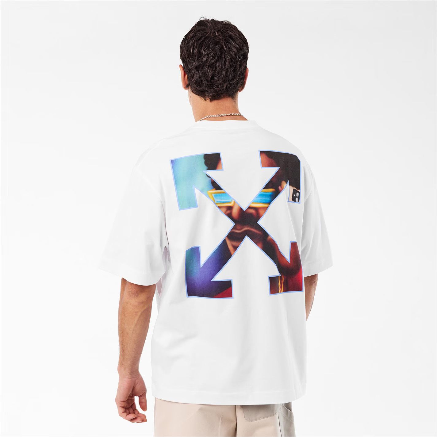 Off-White o1g2r1mq0226 Barber Skate T-Shirt In White Size US XL / EU 56 / 4 - 4 Thumbnail