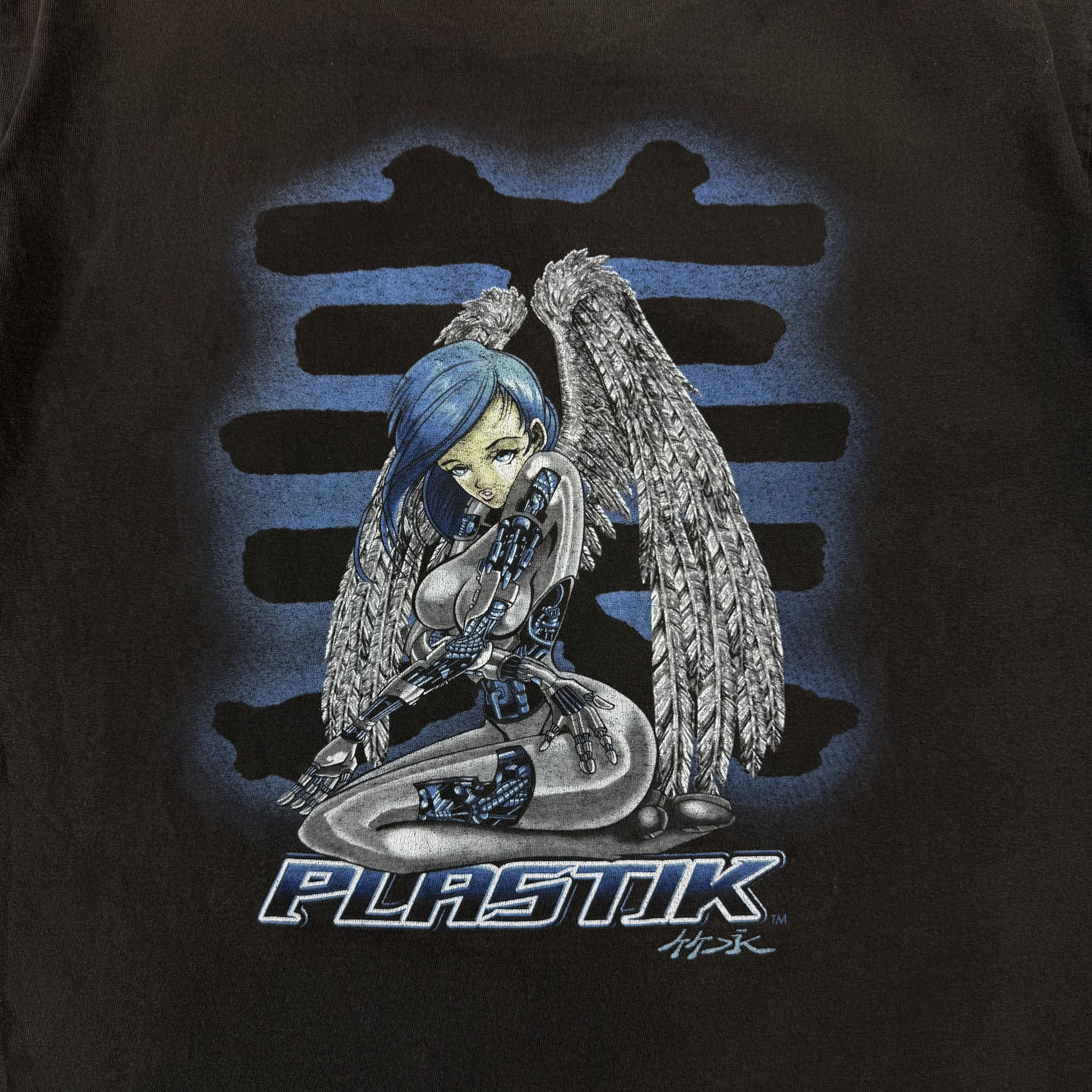 Hook-Ups Vintage Plastic 90s Hook-Ups Graphic Faded Black Tee Shirt Size US L / EU 52-54 / 3 - 16 Thumbnail