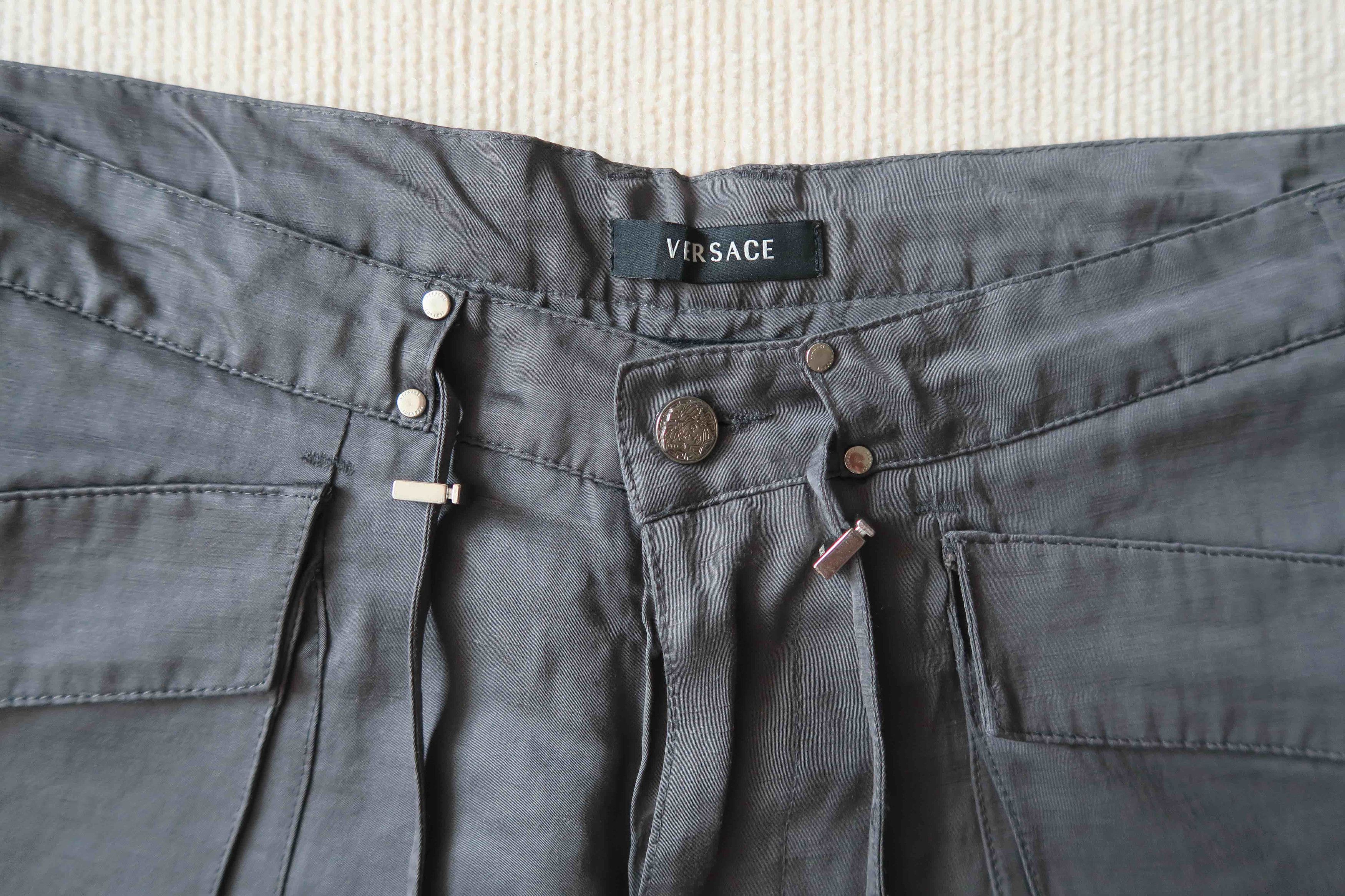 Versace Versace Coated Linen Blend Shorts Size US 36 / EU 52 - 3 Thumbnail