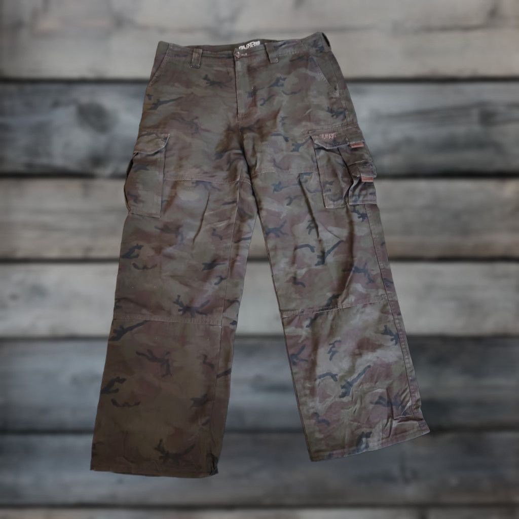 Vintage Guide Gear Cargo Pants Mens 34x28 Green Camo Tactical Hunting Outdoor Cotton Size US 34 / EU 50 - 1 Thumbnail