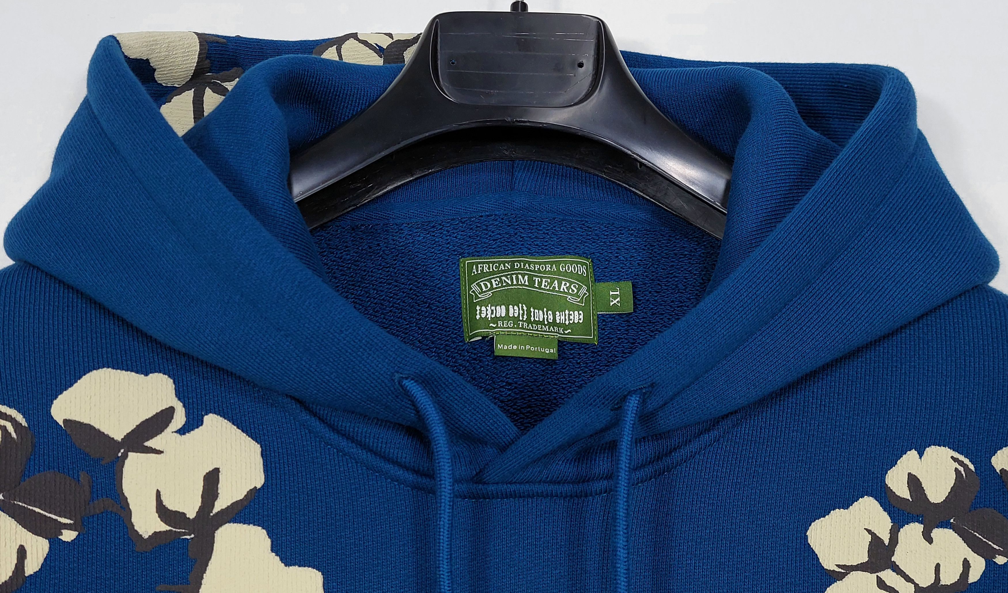 Cactus Plant Flea Market × DENIM TEARS x CPFM cotton wreath hoodie - blue XL Size US XL / EU 56 / 4 - 2 Thumbnail