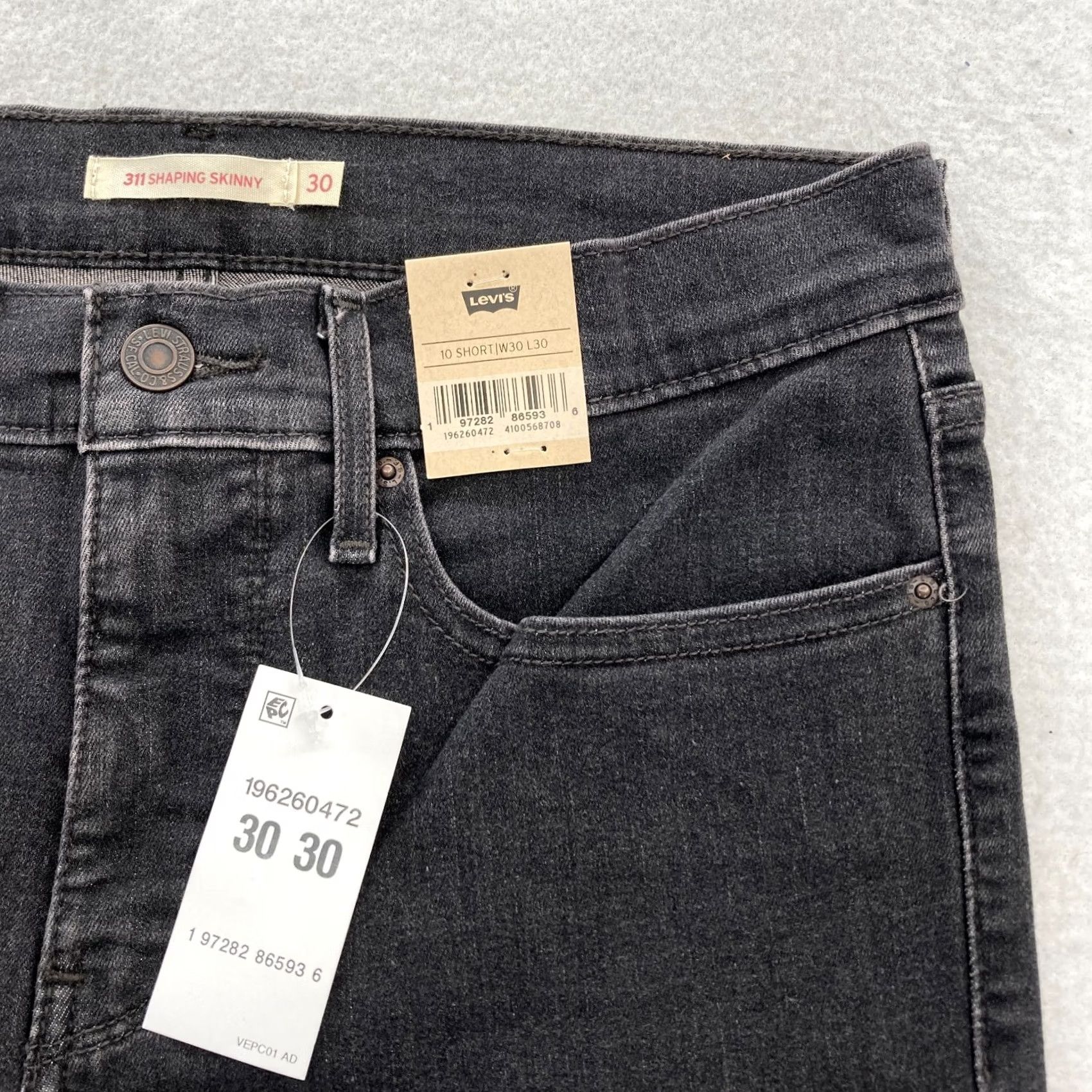 Levi's Levi's 311 Shaping Skinny Jeans Women's 30 Black Stretch Denim Mid Rise Pants Jeans Size 30" / US 8 / IT 44 - 4 Thumbnail