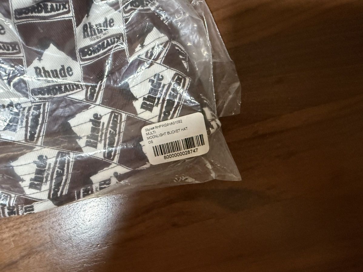 Rhude Rhude Moonlight Bucket Hat 'Multi' Allover Logo Graphic O/S Size ONE SIZE - 9 Thumbnail