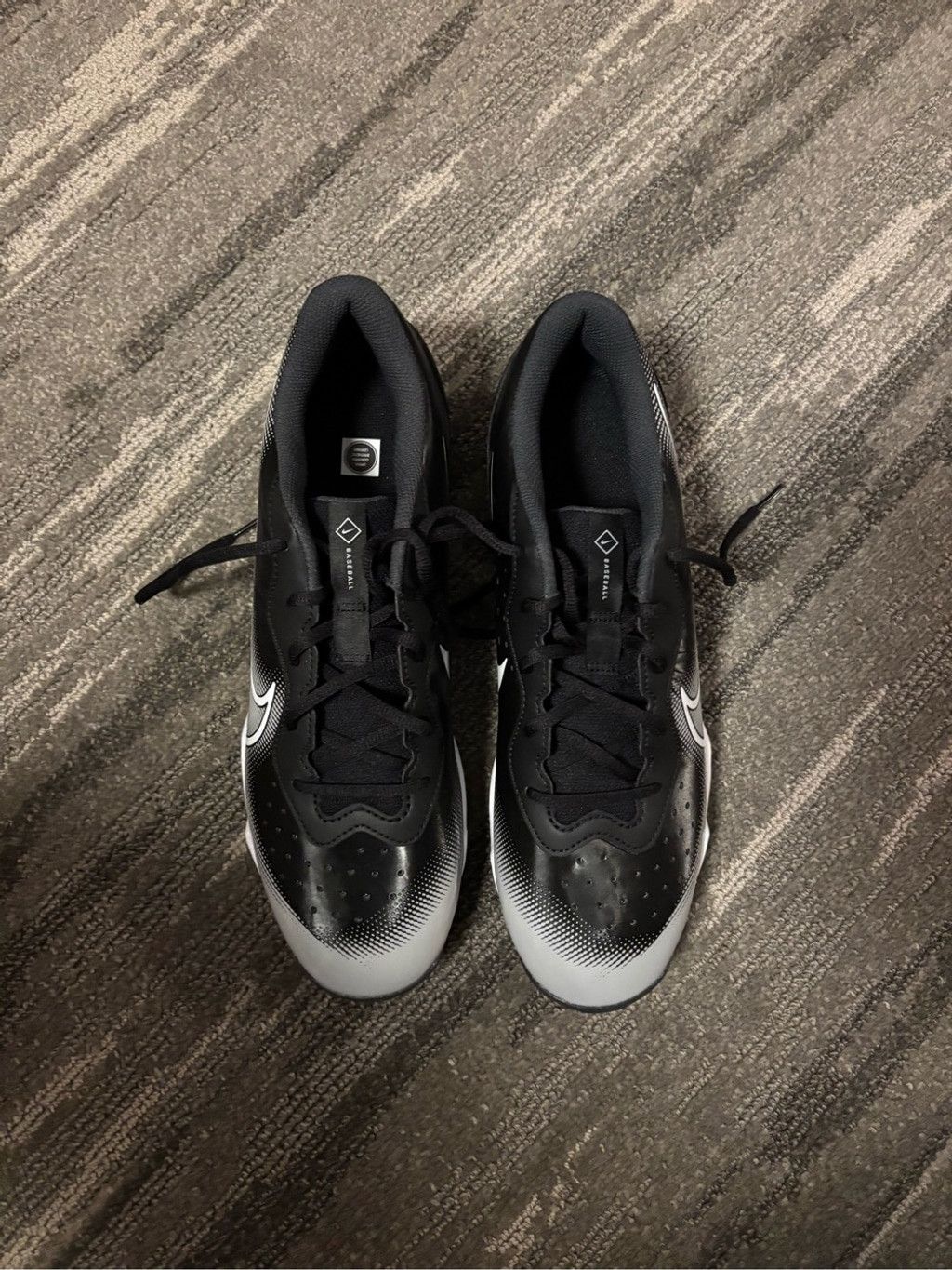 Nike Nike Men’s Black and White Fast Flex Baseball Cleats Size US 11.5 / EU 44-45 - 7 Thumbnail