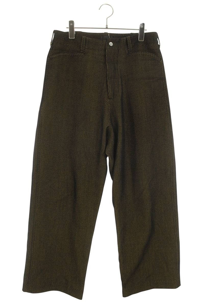 Omar Afridi Omar Afridi Yellow Wool Blend TROTTI BAGGY TROUSERS 