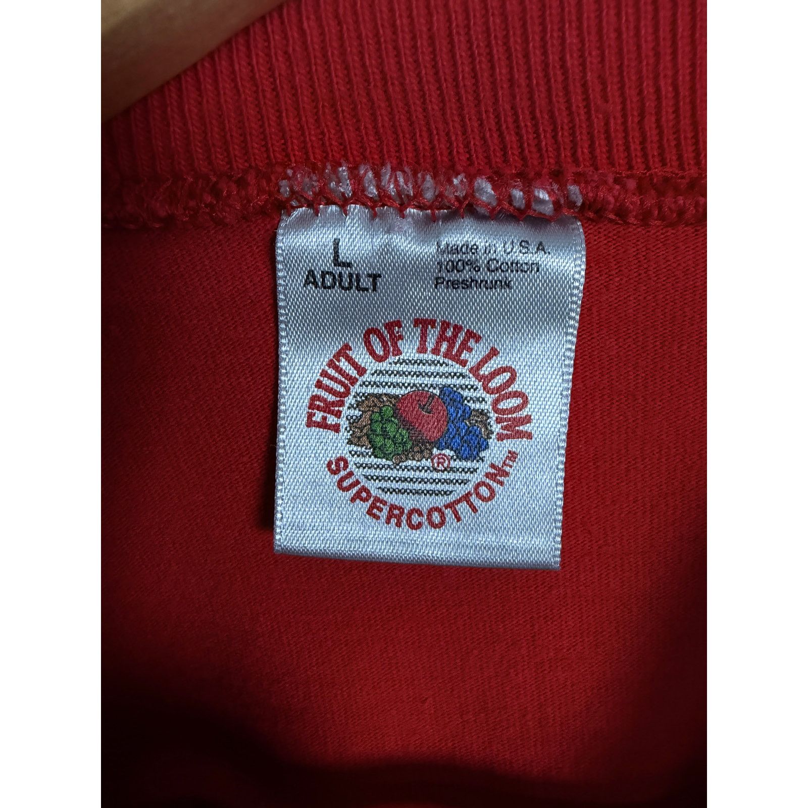 Fruit Of The Loom Vtg 90s ISU Iowa State Cyclones L/S Fruit of the Loom Tee L Size US L / EU 52-54 / 3 - 4 Thumbnail