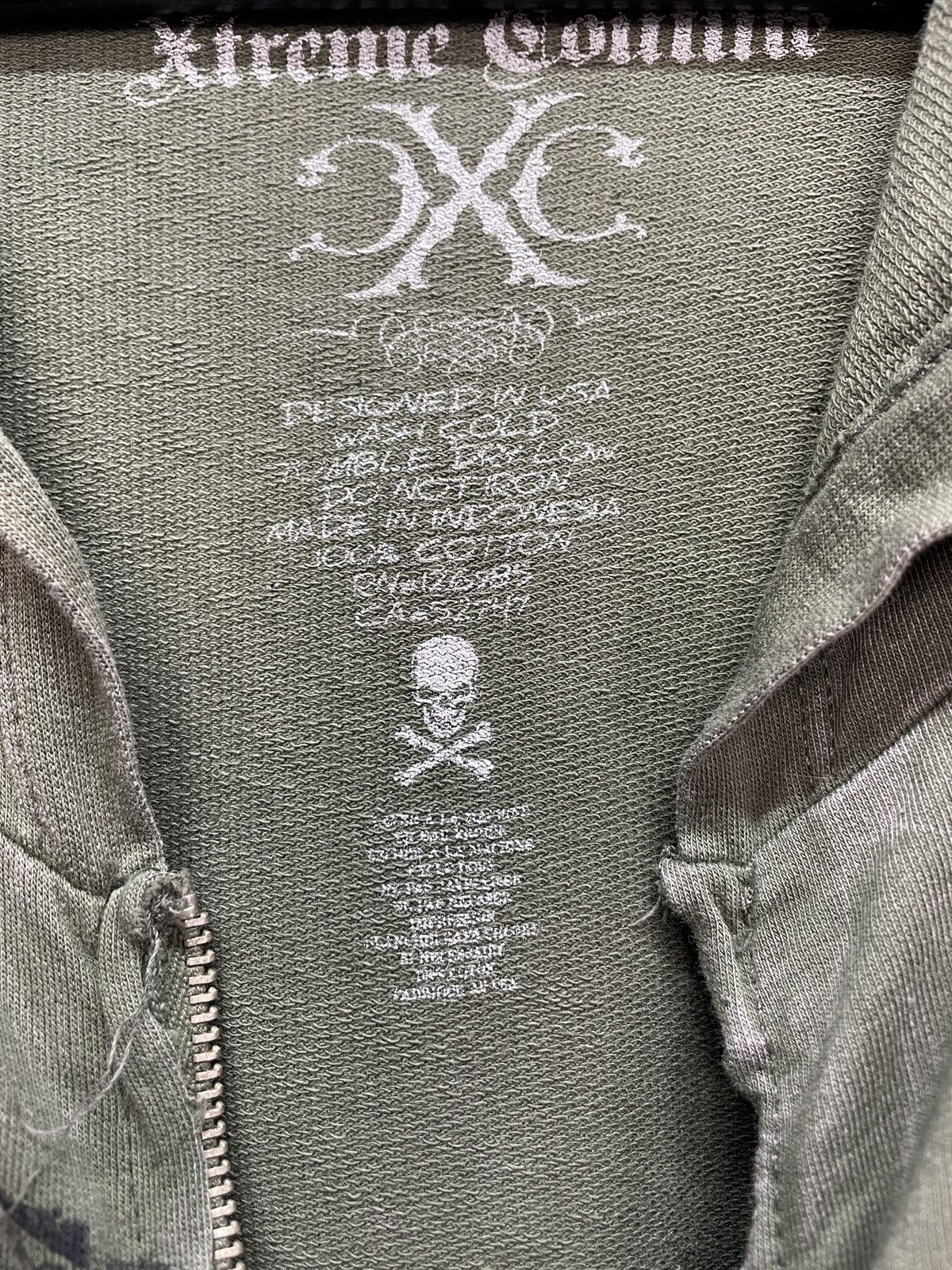 Vintage Y2K Xtreme Couture Light Zip Hoodie Affliction Type