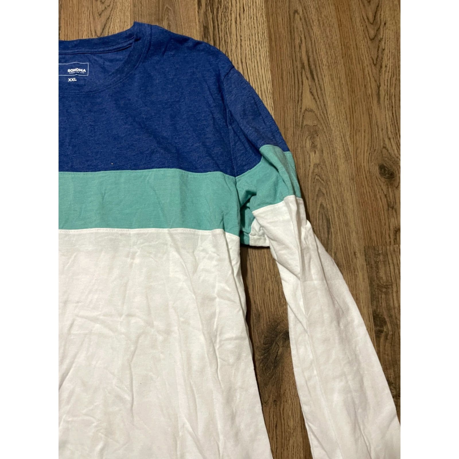 Vintage Sonoma Shirt Men XXL Blue Green White Long Sleeve Shirt Size US XXL / EU 58 / 5 - 4 Thumbnail