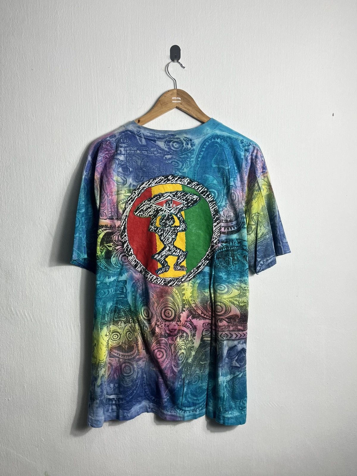 Vintage Vintage✅ Tie-Dye Bear Surf Rasta Size US L / EU 52-54 / 3 - 2 Thumbnail