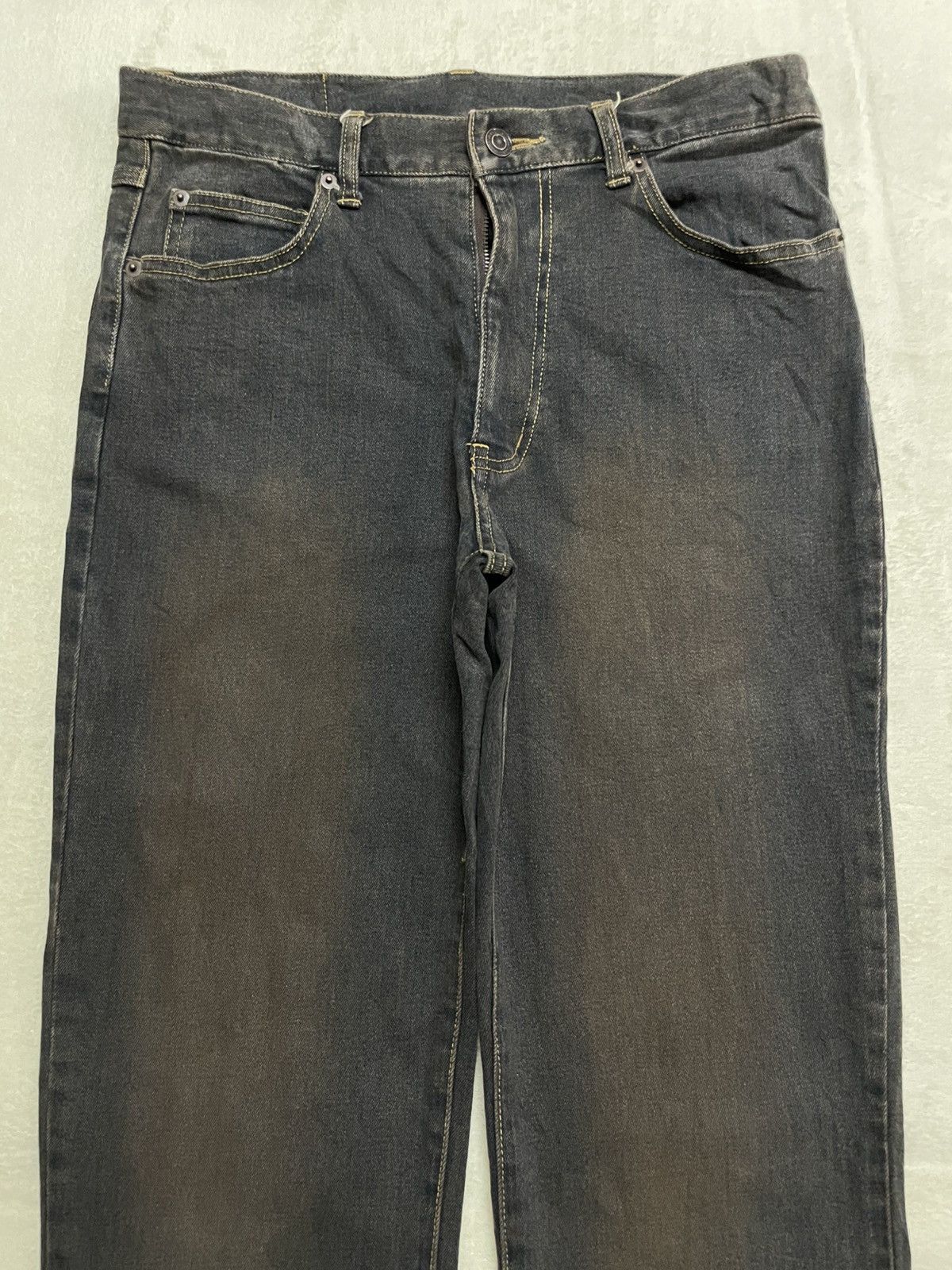 Japanese Brand Vintage Japanese Brand Boot Cut Mudwash Dark Jeans Size US 32 / EU 48 - 2 Thumbnail