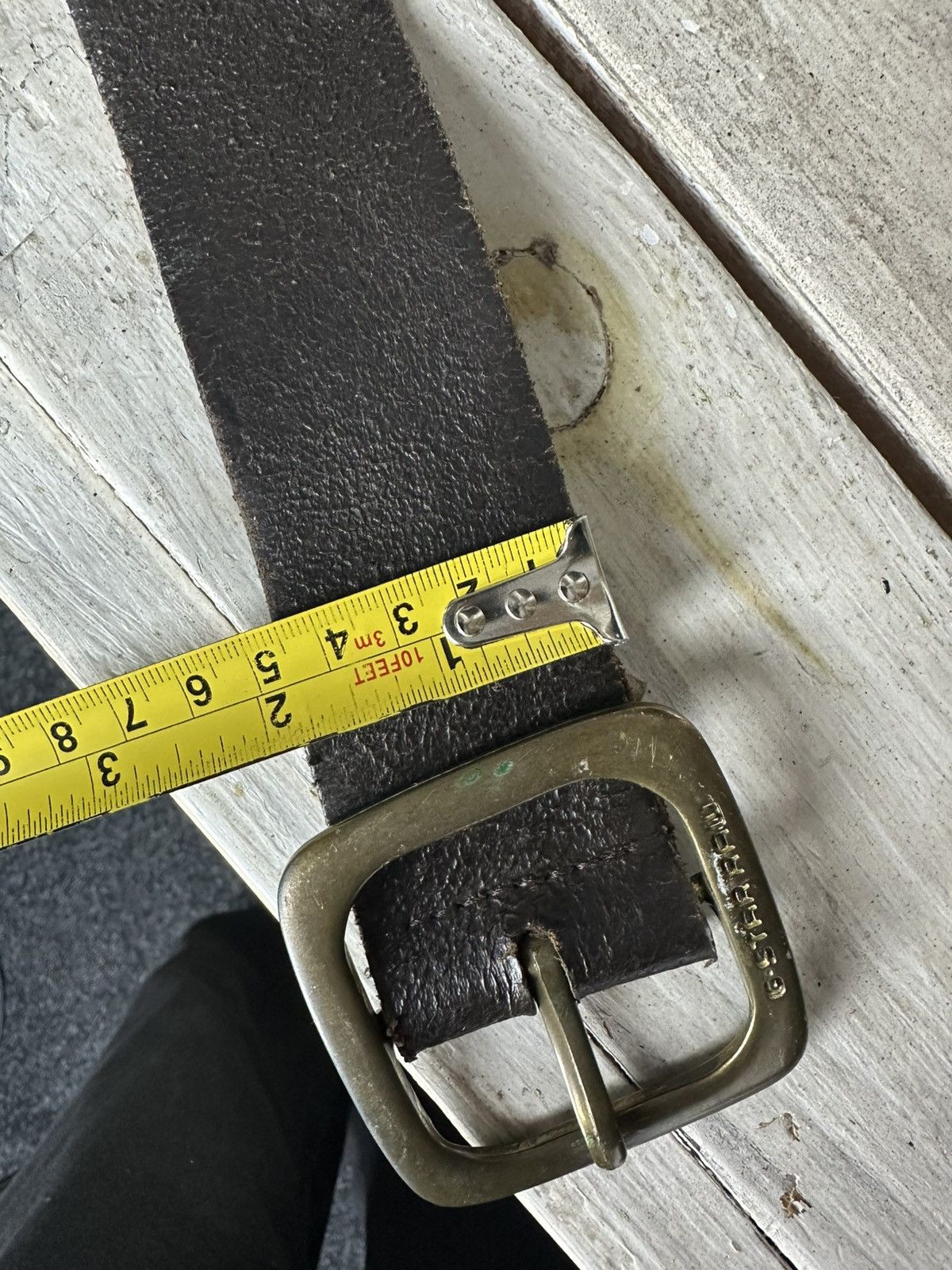 G-Star RARE🚨 G-STAR RAW VINTAGE LEATHER BELT BUCKLE Y2K Size ONE SIZE - 10 Thumbnail