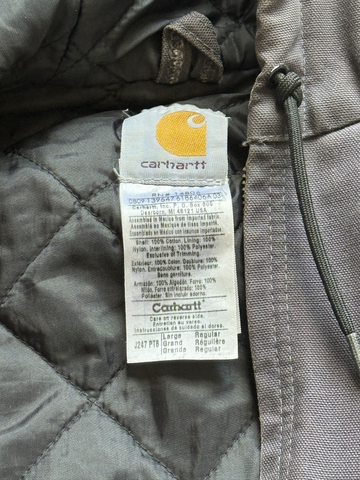 Carhartt 🧥Carhartt Hooded Distressed Jacket Size US L / EU 52-54 / 3 - 3 Thumbnail