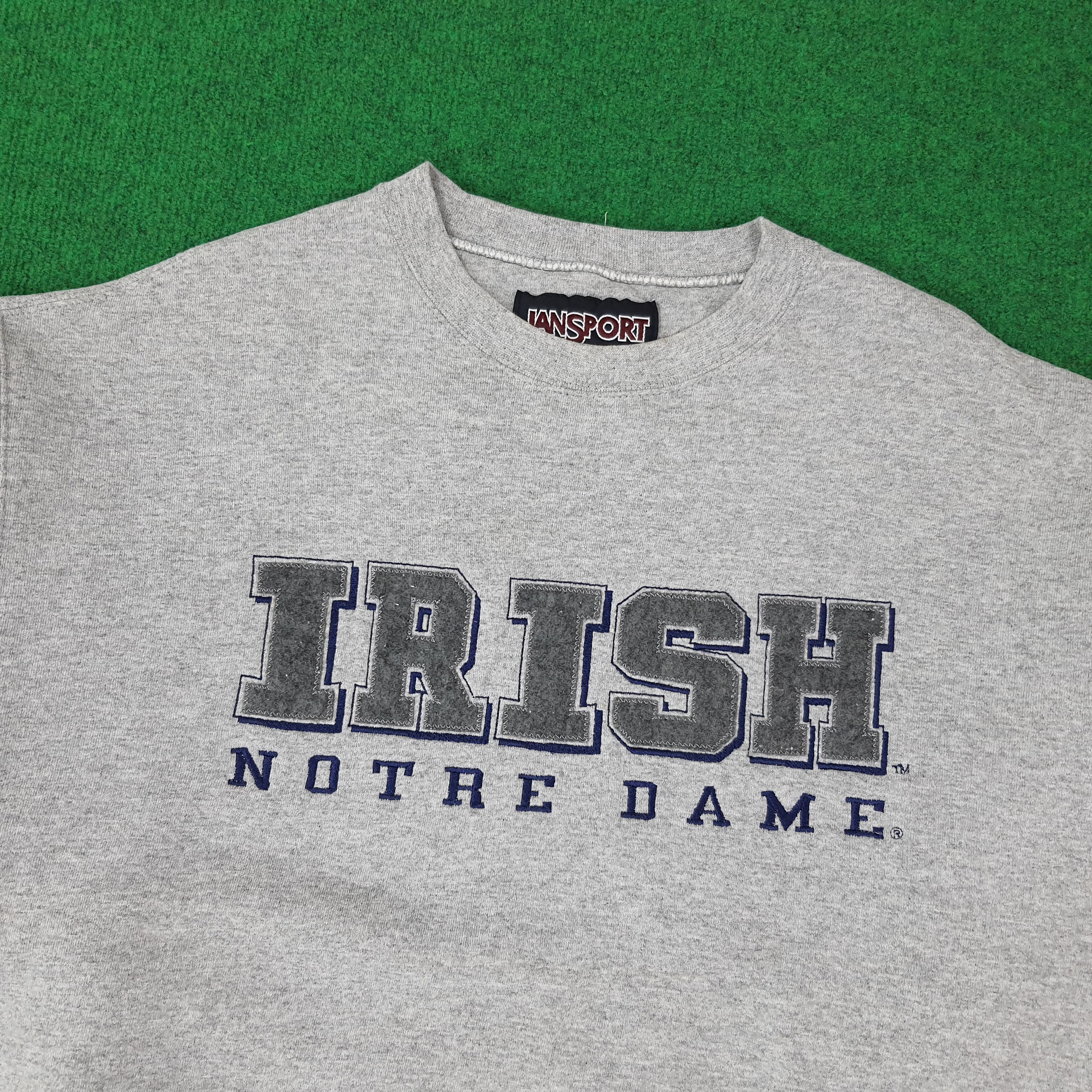 Jansport Vintage Jansport IRISH Notre Dame Sweatshirt C256N9 Size US L / EU 52-54 / 3 - 2 Thumbnail