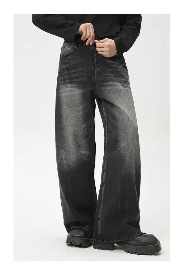 Japanese Brand VIBE American high street retro whisker washed jeans Size US 32 / EU 48 - 5 Thumbnail